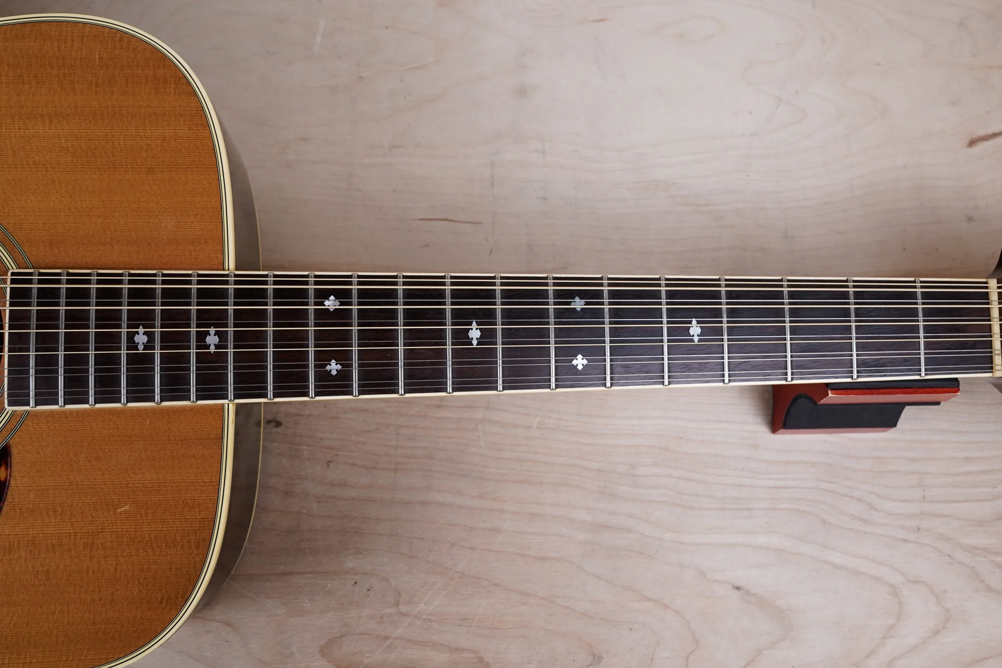 Aria SW-20T 12-String Acoustic Guitar MIJ 1980 Natural Made in Japan w/ Hard Case - Image 5