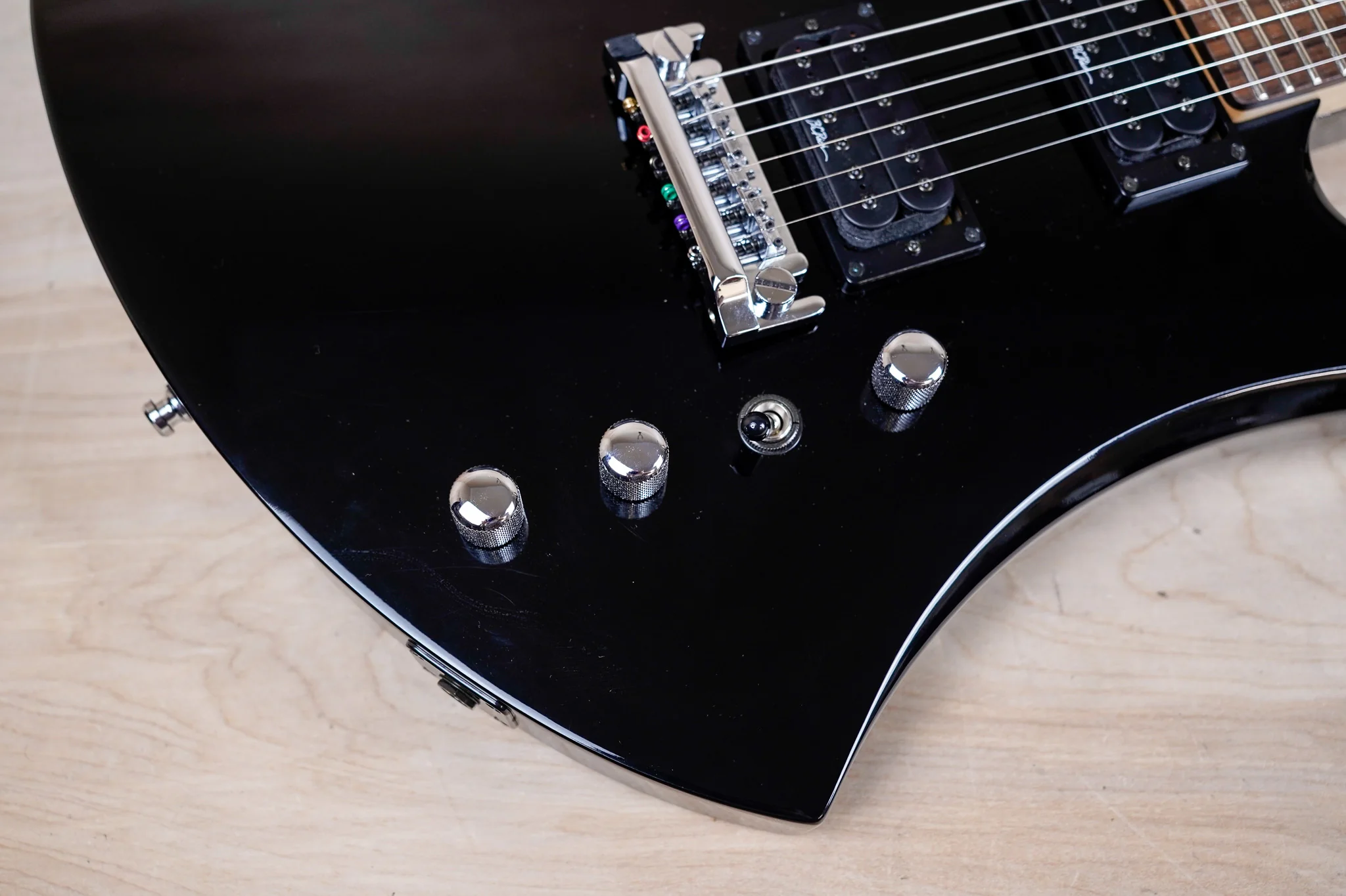 B.C. Rich Mockingbird 1990's Black Made in Japan MIJ w/ Bag - Image 10