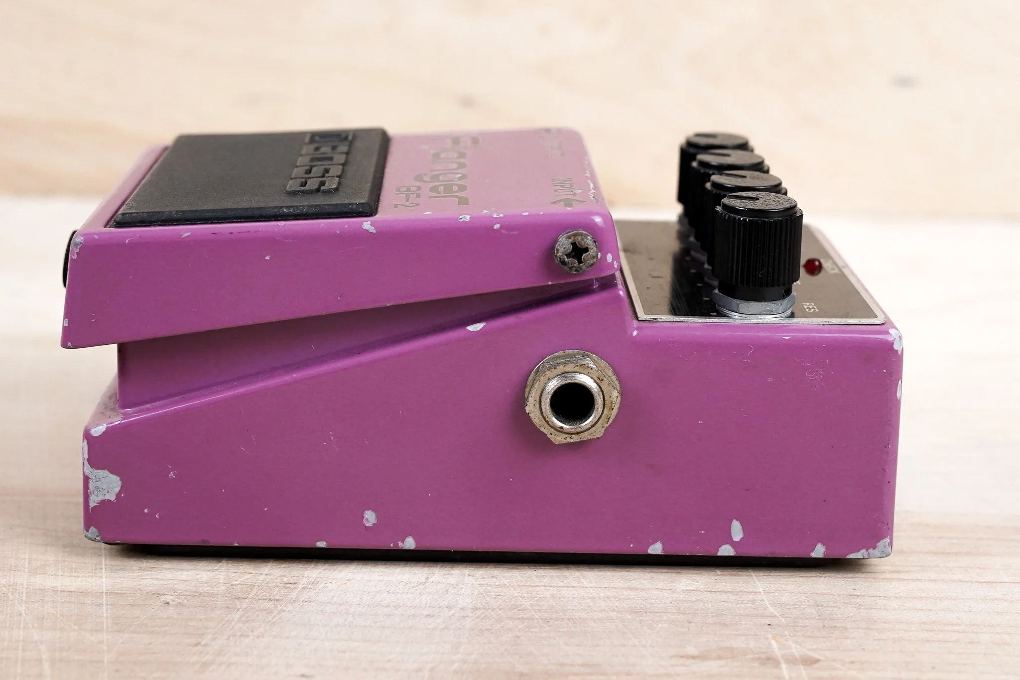 Boss BF-2 Flanger (Green Label) Purple 1985 Made in Japan MIJ - Image 4
