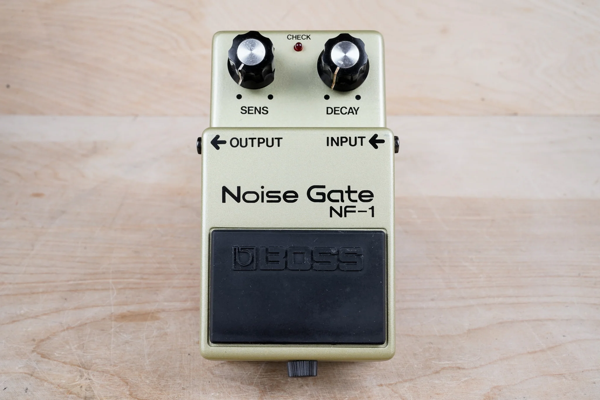 Boss NF-1 Noise Gate (Black Label) Gray 1980s Vintage Made in Japan ACA w/ Box, Manual - Image 7