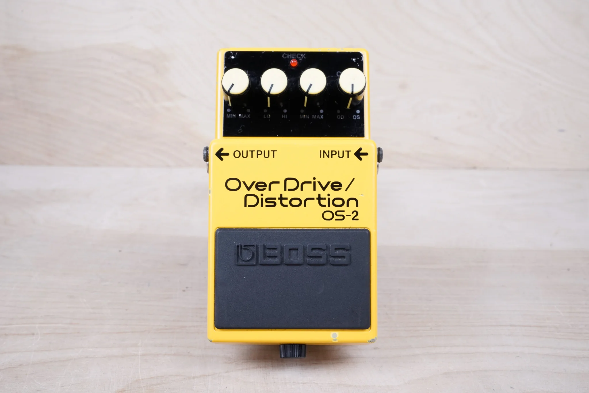Boss OS-2 Overdrive Distortion Pedal 2007 Yellow - Image 9