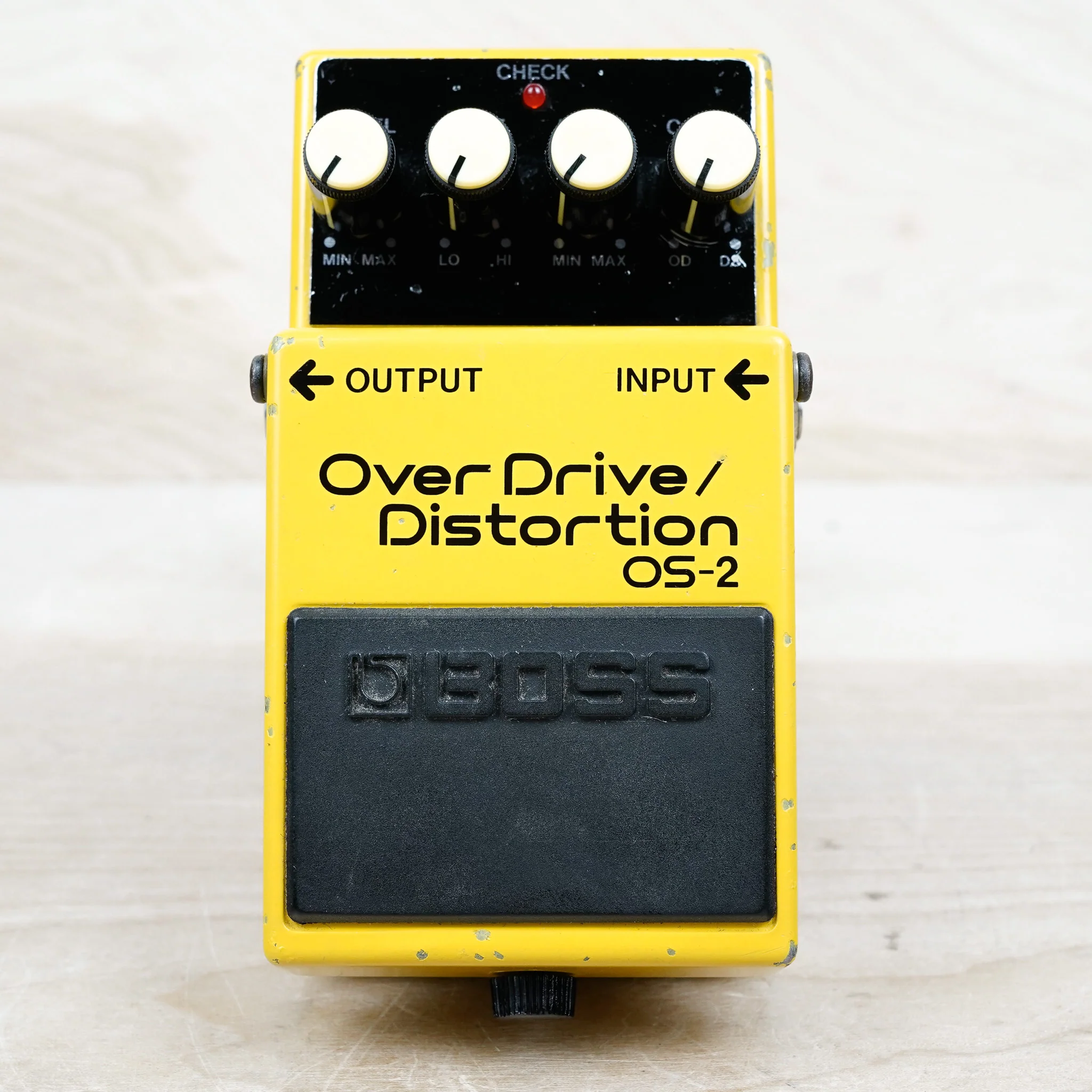 Boss OS-2 OverDrive/Distortion (Silver Label) 2002 Yellow w/ Manual - Image 7