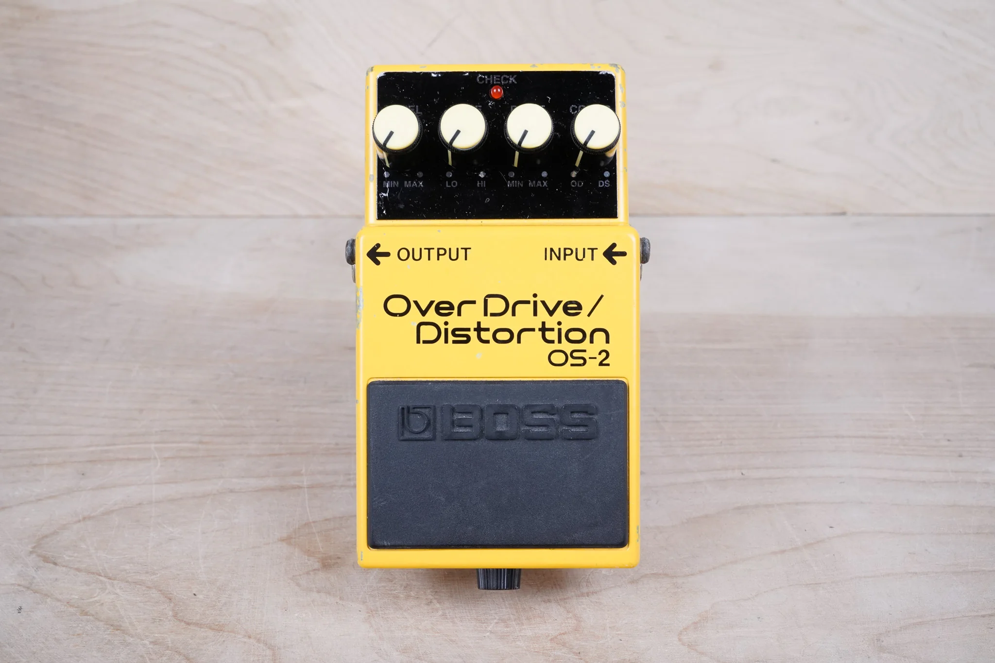 Boss OS-2 OverDrive/Distortion (Silver Label) 2008 Yellow - Image 6