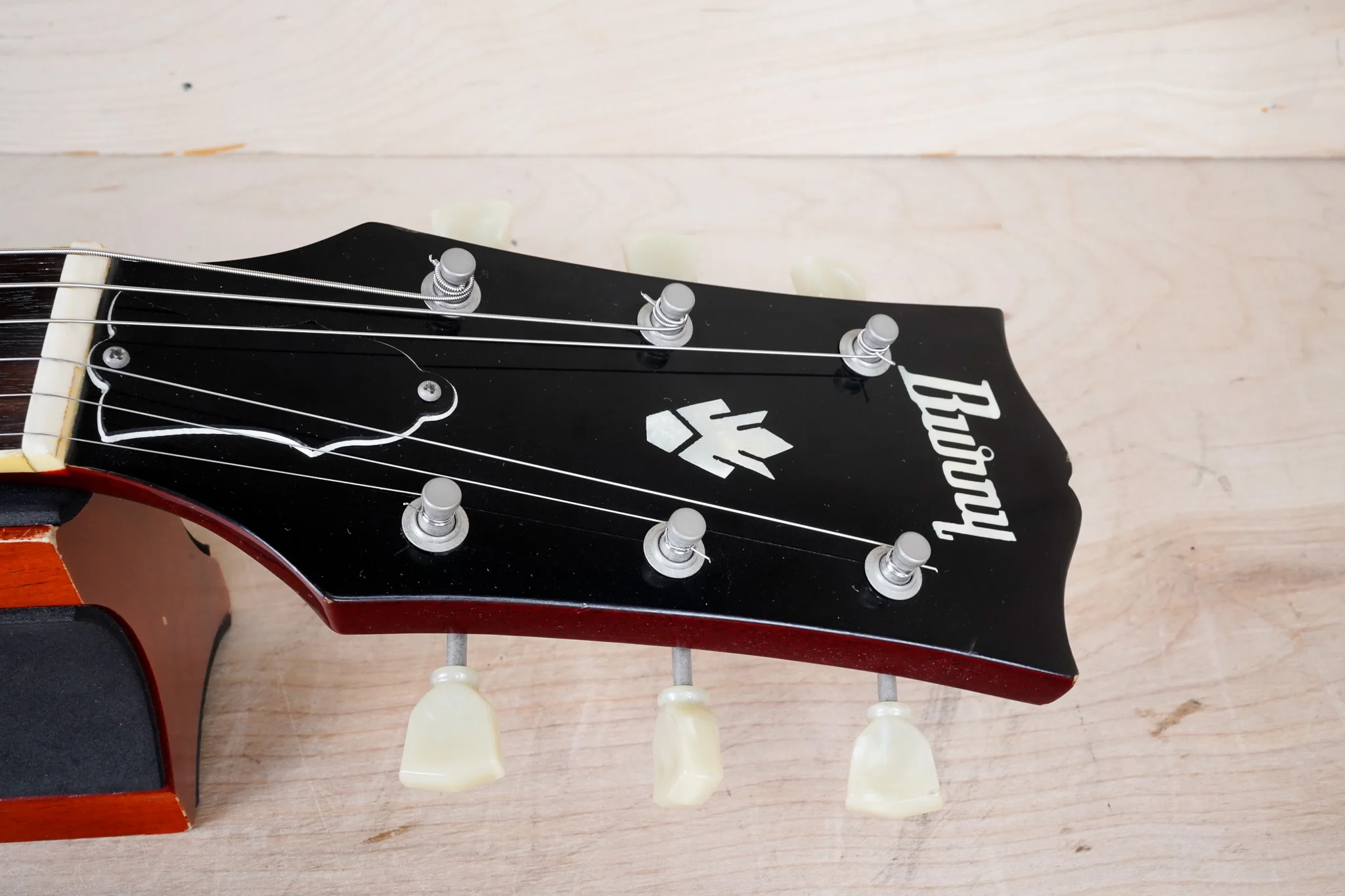 Burny RSG-65 '63 Model MIJ 1990 Cherry VH-1 PUs Japan SG w/ Bag - Image 3