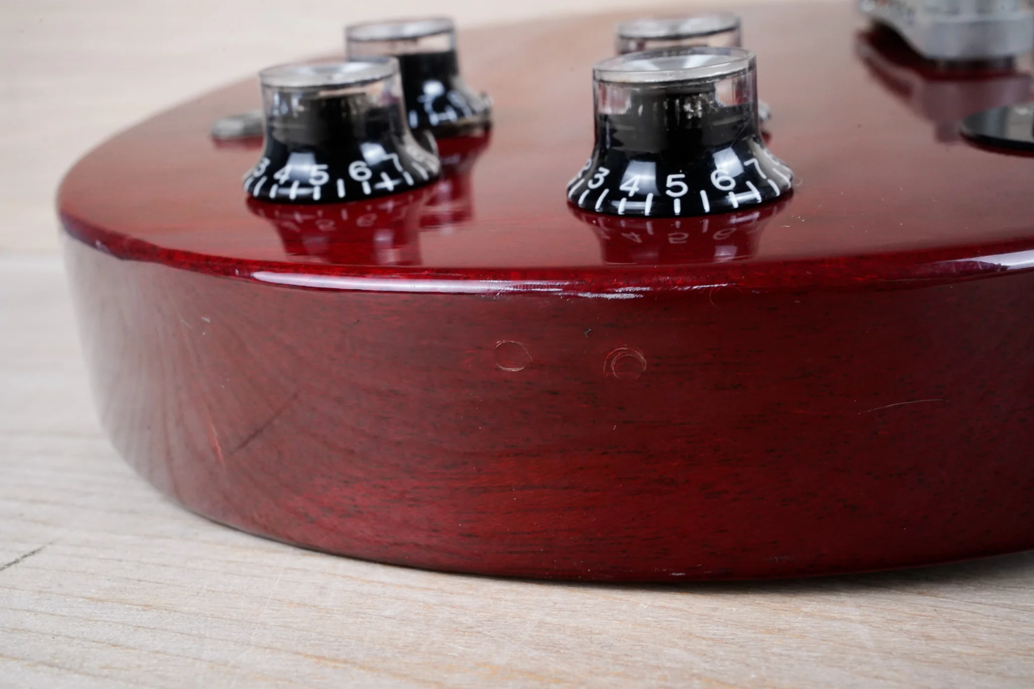 Burny RSG-65 '63 Model MIJ 1990 Cherry VH-1 PUs Japan SG w/ Bag - Image 7