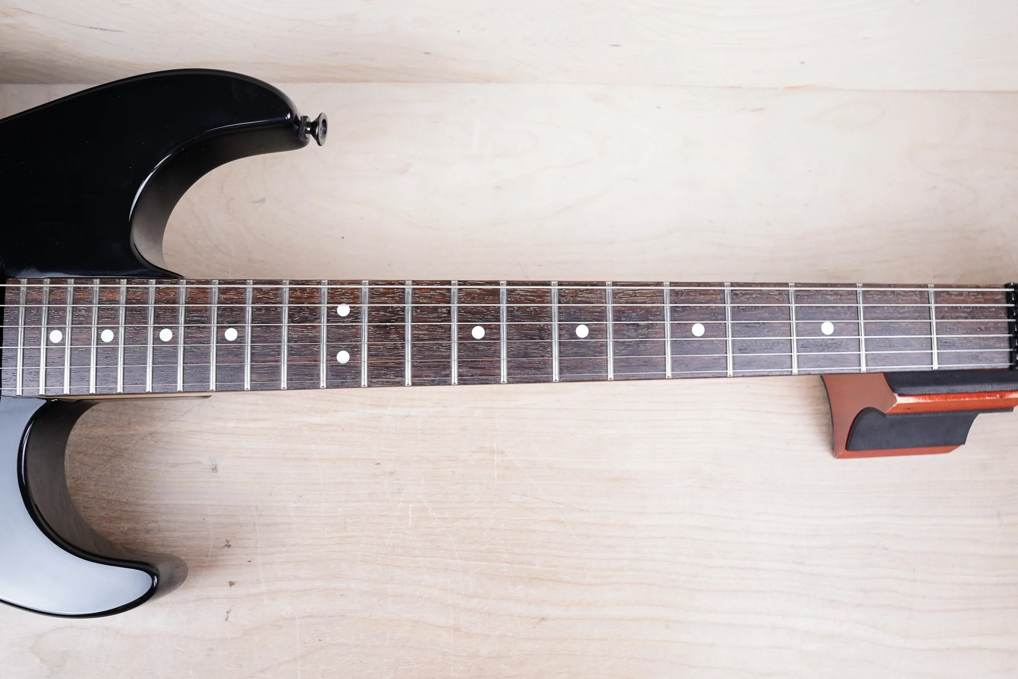 Charvel by Jackson DK-3 SSH MIJ 1980s Black Made in Japan w/ Bag - Image 5
