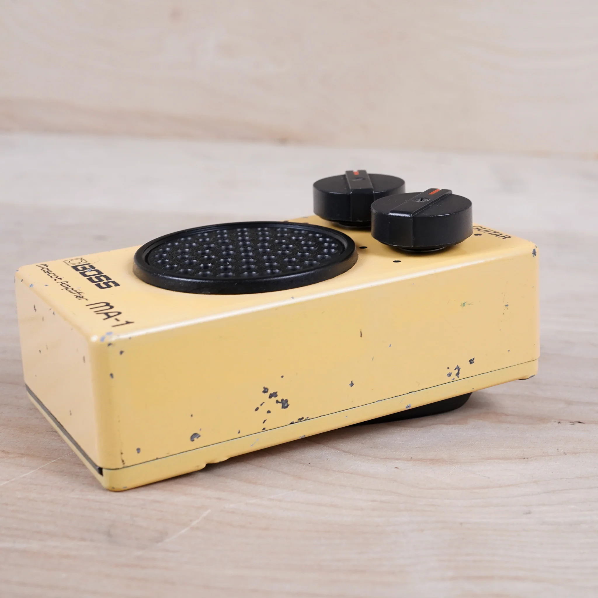 Boss MA-1 Mascot Amp 1980s Yellow Vintage Pocket Amplifier - Image 8