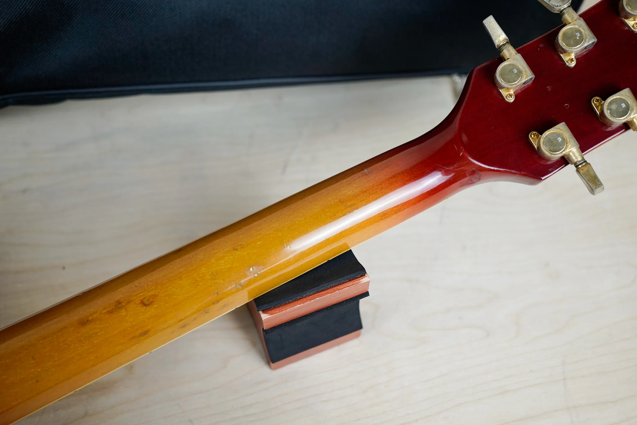 Tomson Single Cut Custom 1980's Sunburst Vintage Made in Japan MIJ w/ Bag - Image 14