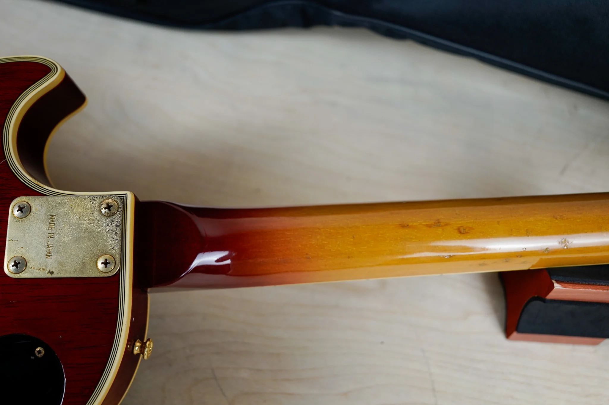 Tomson Single Cut Custom 1980's Sunburst Vintage Made in Japan MIJ w/ Bag - Image 15