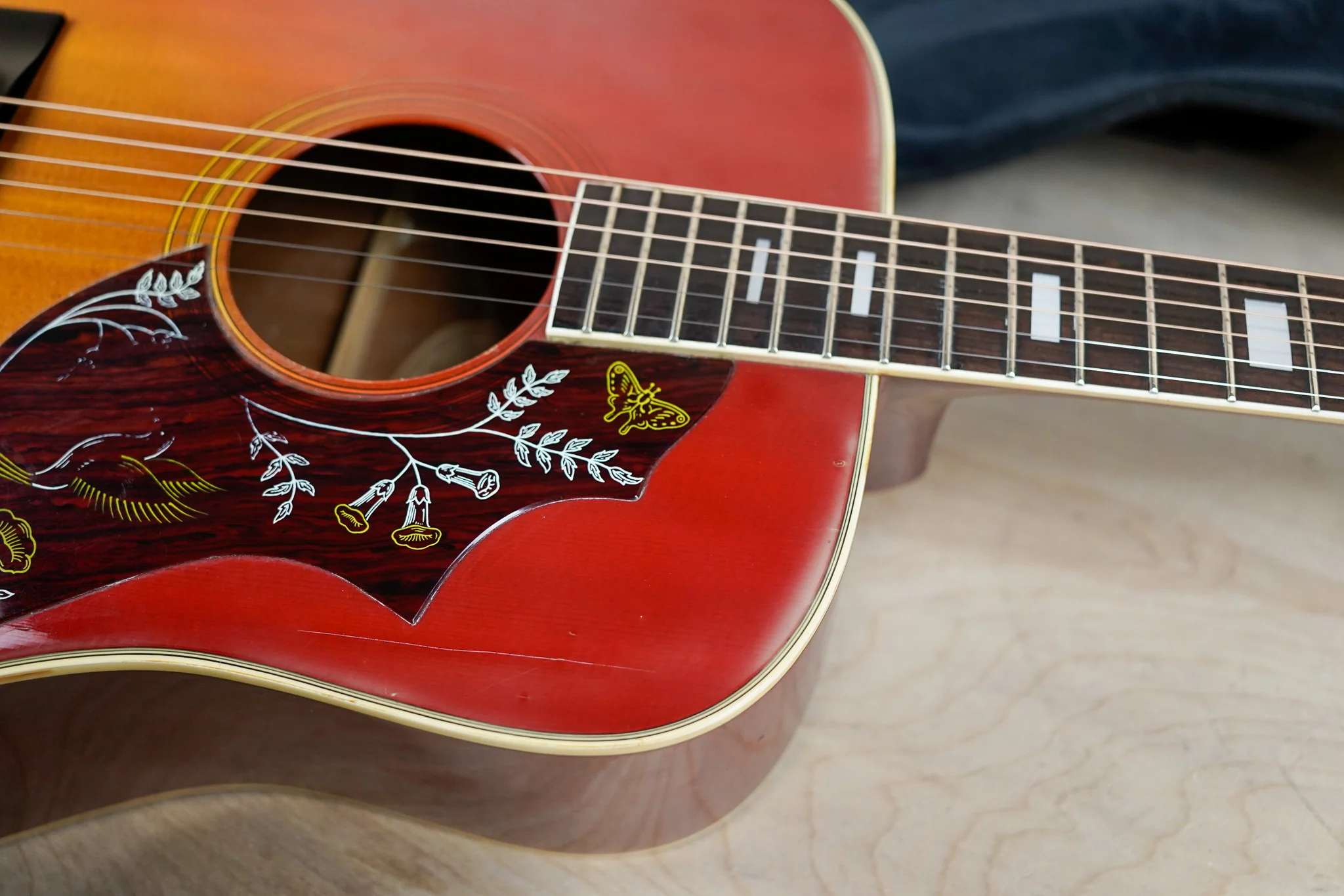 Morris WH-20 MIJ 1978 Red Sunburst Vintage Made in Japan MIJ w/ Bag - Image 11
