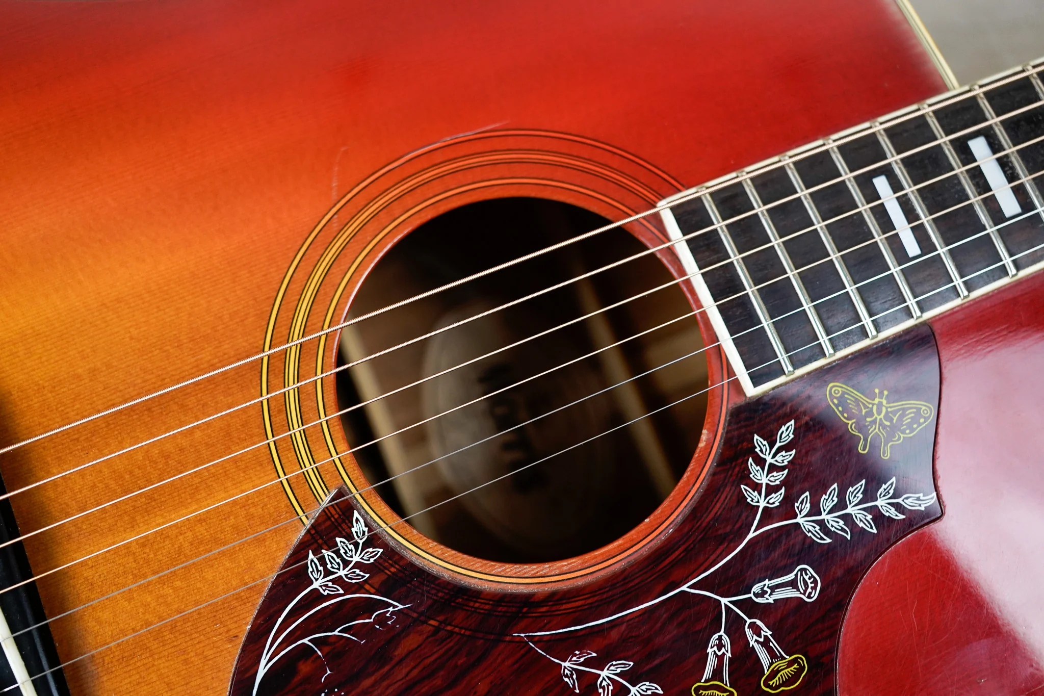 Morris WH-20 MIJ 1978 Red Sunburst Vintage Made in Japan MIJ w/ Bag - Image 14