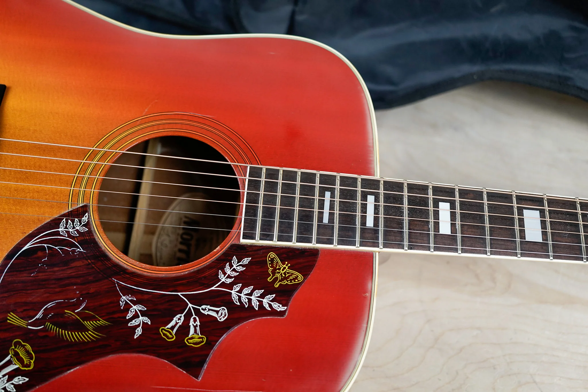 Morris WH-20 MIJ 1978 Red Sunburst Vintage Made in Japan MIJ w/ Bag - Image 6