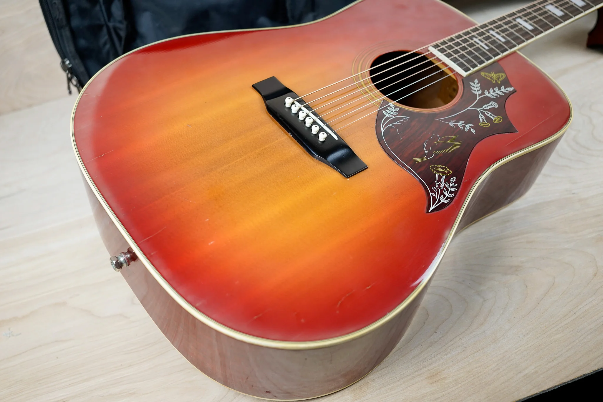Morris WH-20 MIJ 1978 Red Sunburst Vintage Made in Japan MIJ w/ Bag - Image 8