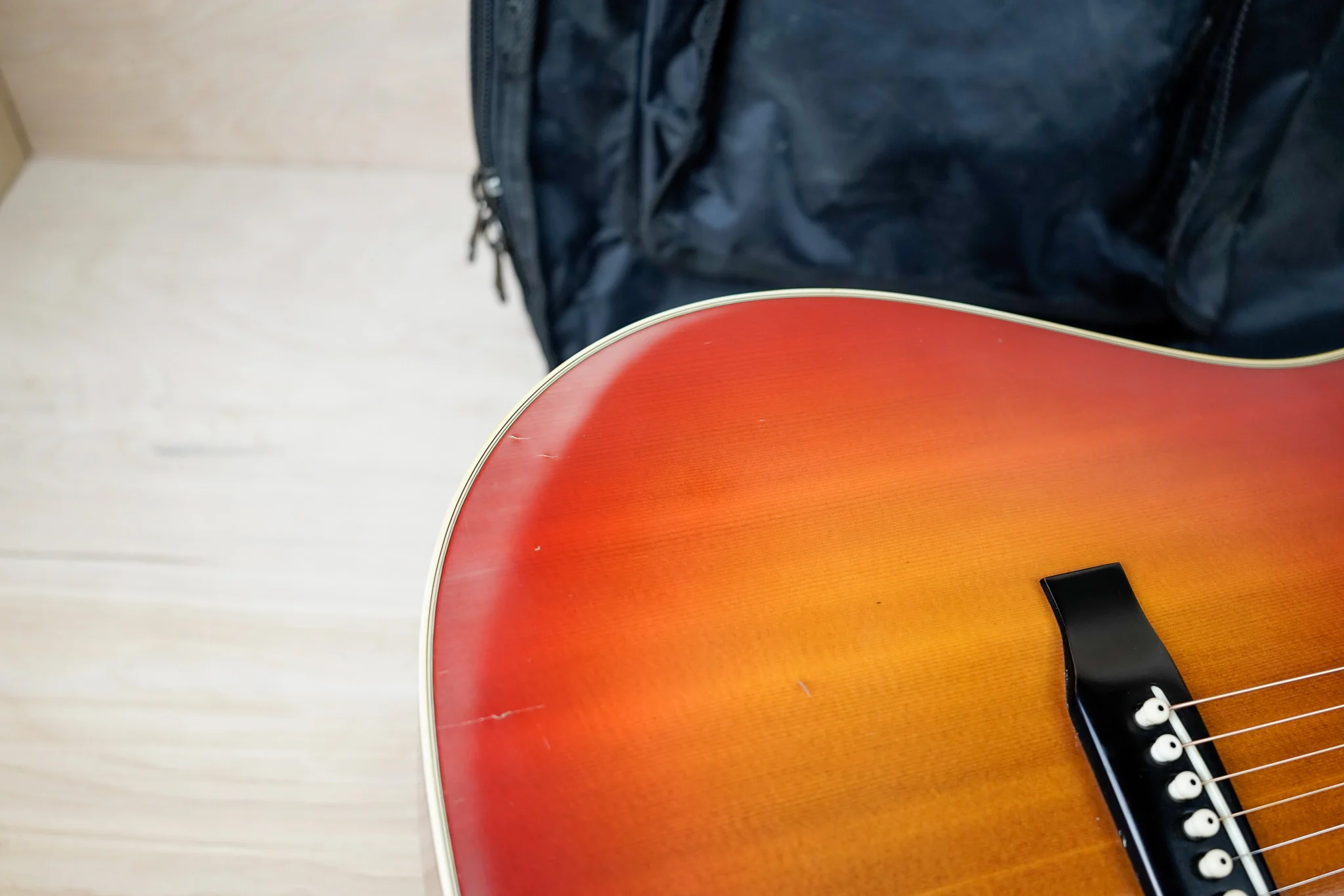 Morris WH-20 MIJ 1978 Red Sunburst Vintage Made in Japan MIJ w/ Bag - Image 9
