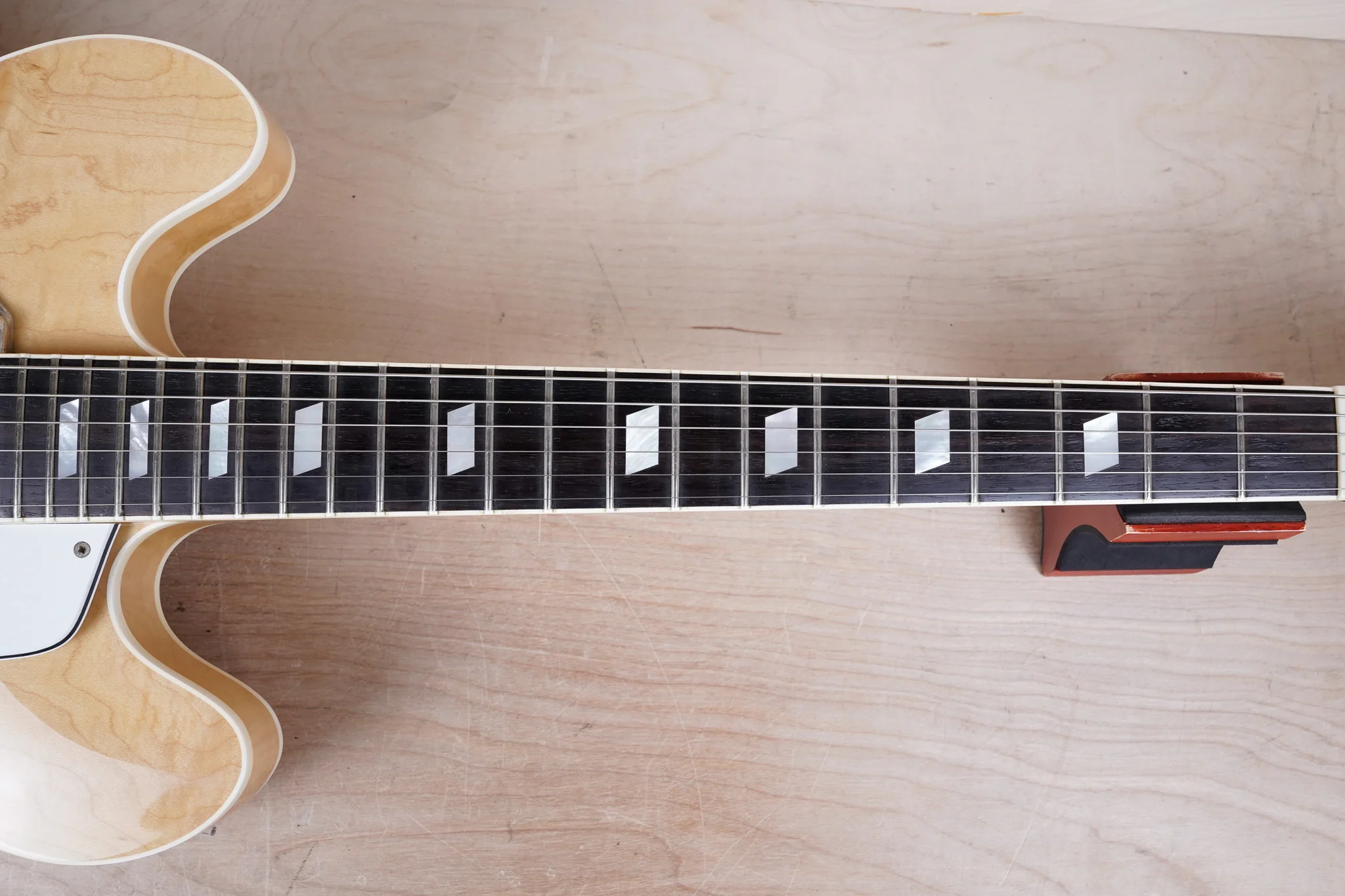 Epiphone Casino MIJ 1996 Natural Export Market Version Tereda Maple Neck Made in Japan w/ Hard Case - Image 6