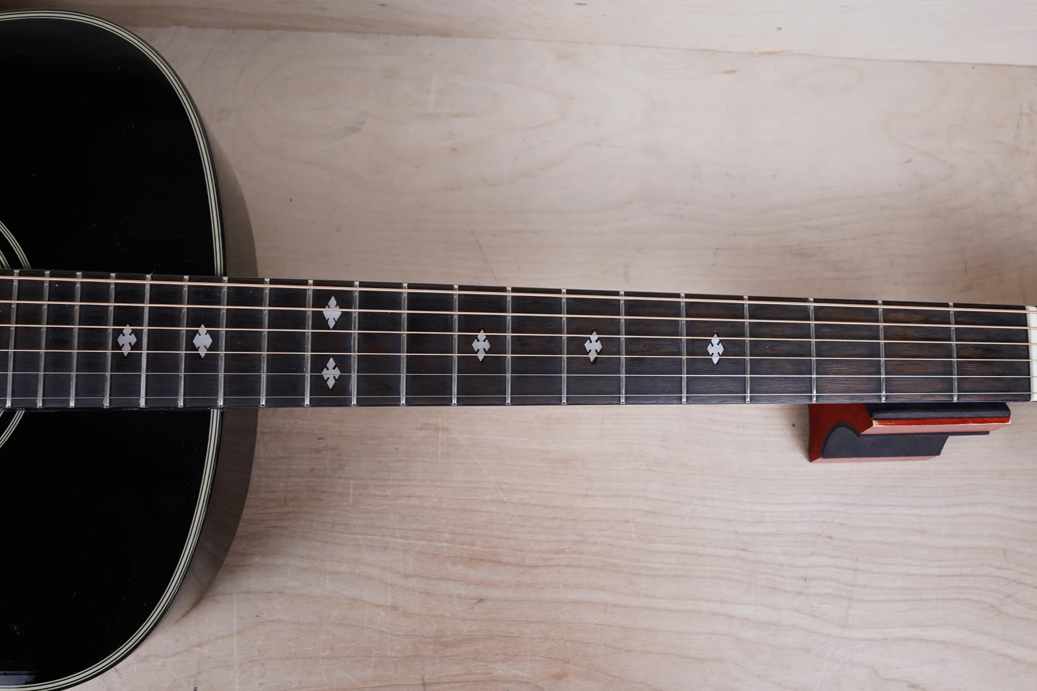 Epiphone PR-350B 1999 Ebony Acoustic Guitar w/ Bag - Image 6