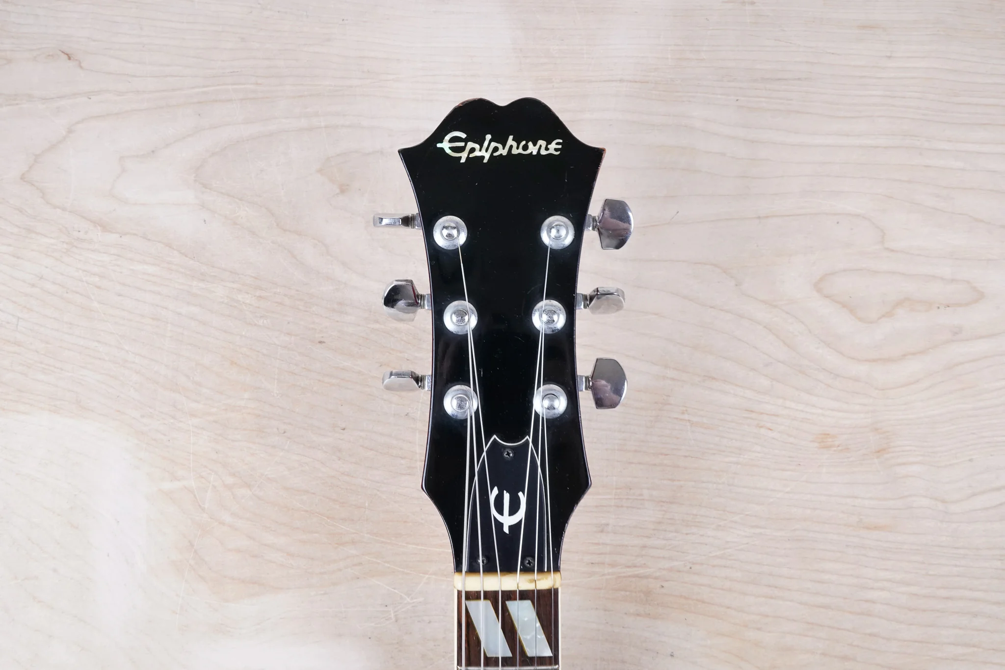 Epiphone Riviera (Japanese Domestic) Vintage 1970s Cherry Vintage Semi-Hollow w/ Hard Case - Image 18