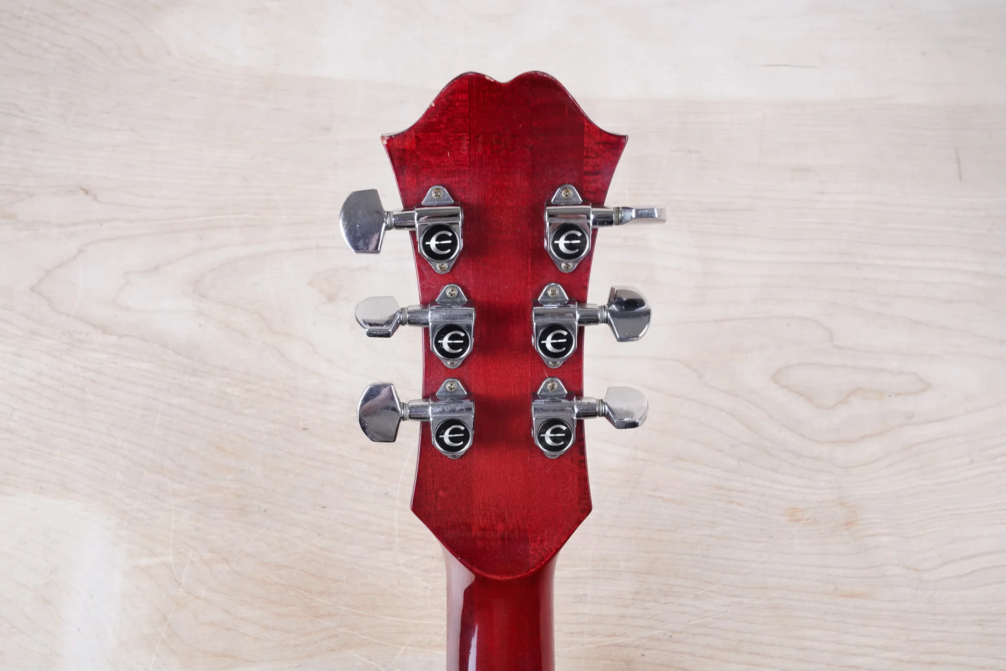 Epiphone Riviera (Japanese Domestic) Vintage 1970s Cherry Vintage Semi-Hollow w/ Hard Case - Image 19