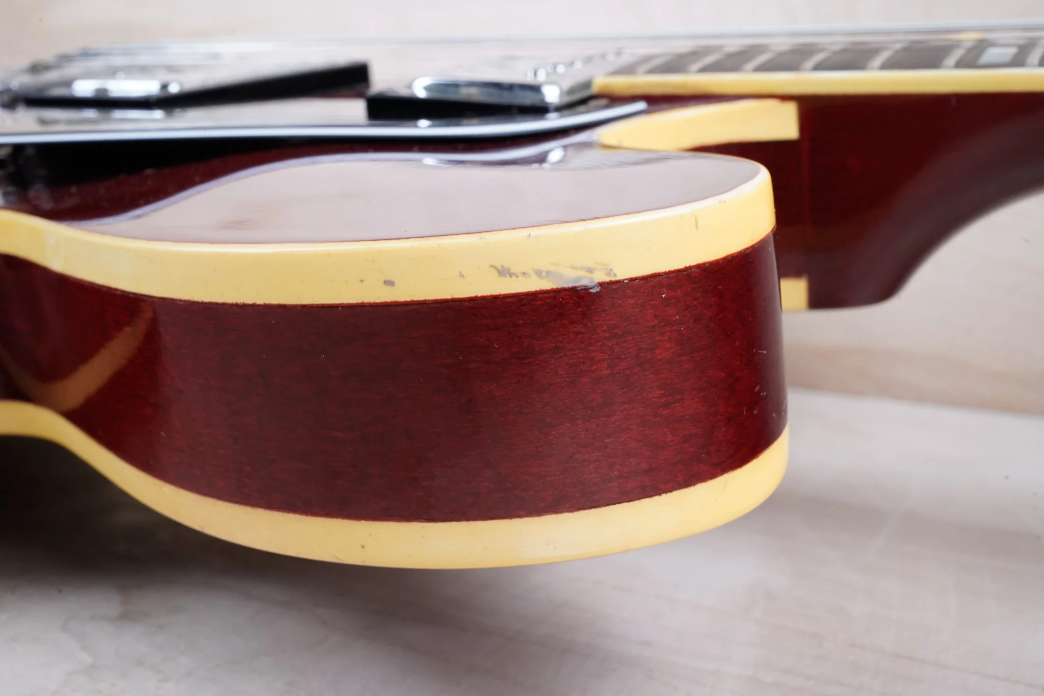 Epiphone Riviera (Japanese Domestic) Vintage 1970s Cherry Vintage Semi-Hollow w/ Hard Case - Image 8