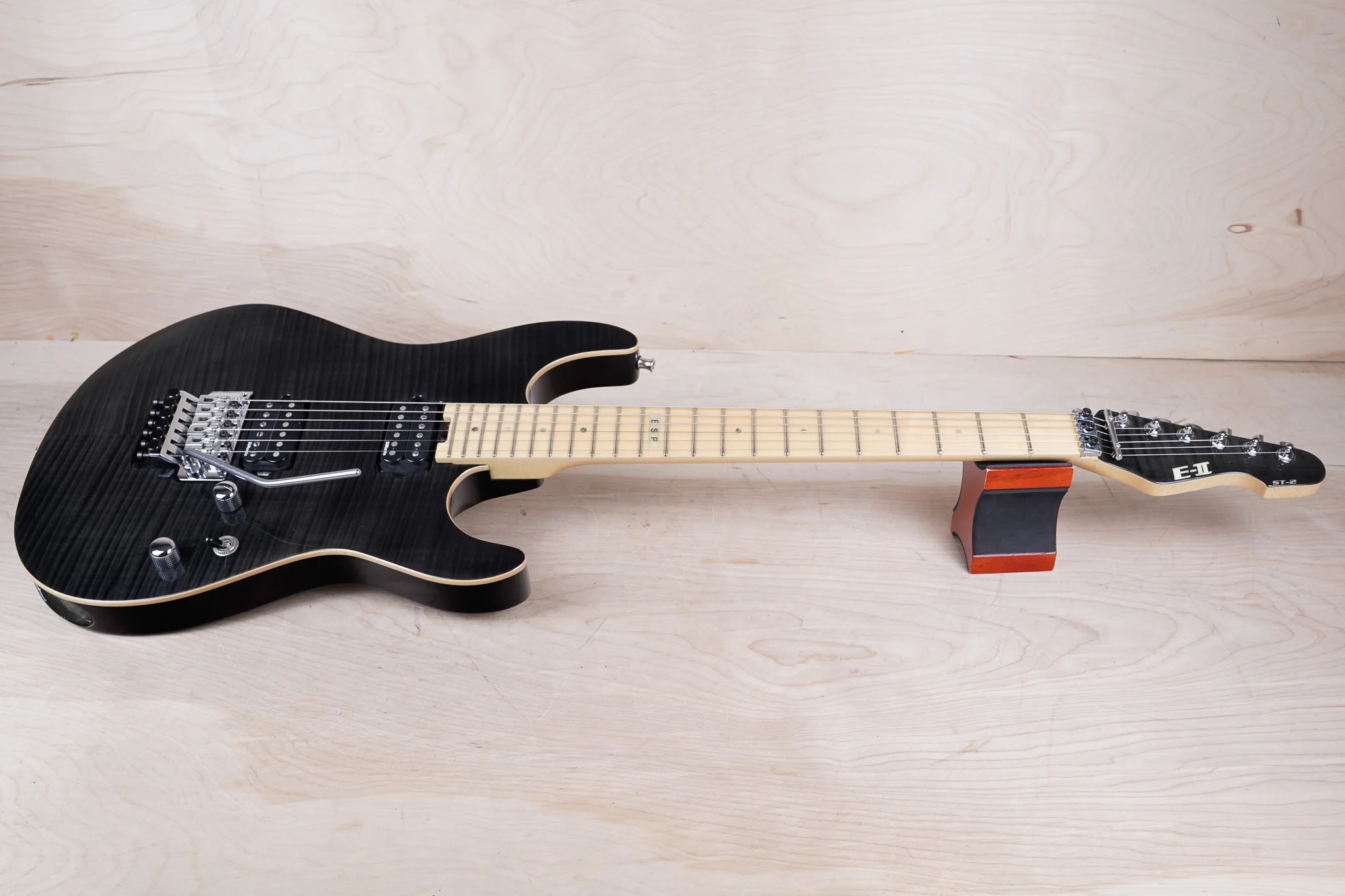 ESP E-II ST-2 MIJ 2013 See Thru Black Japan w/ OHSC - Image 3