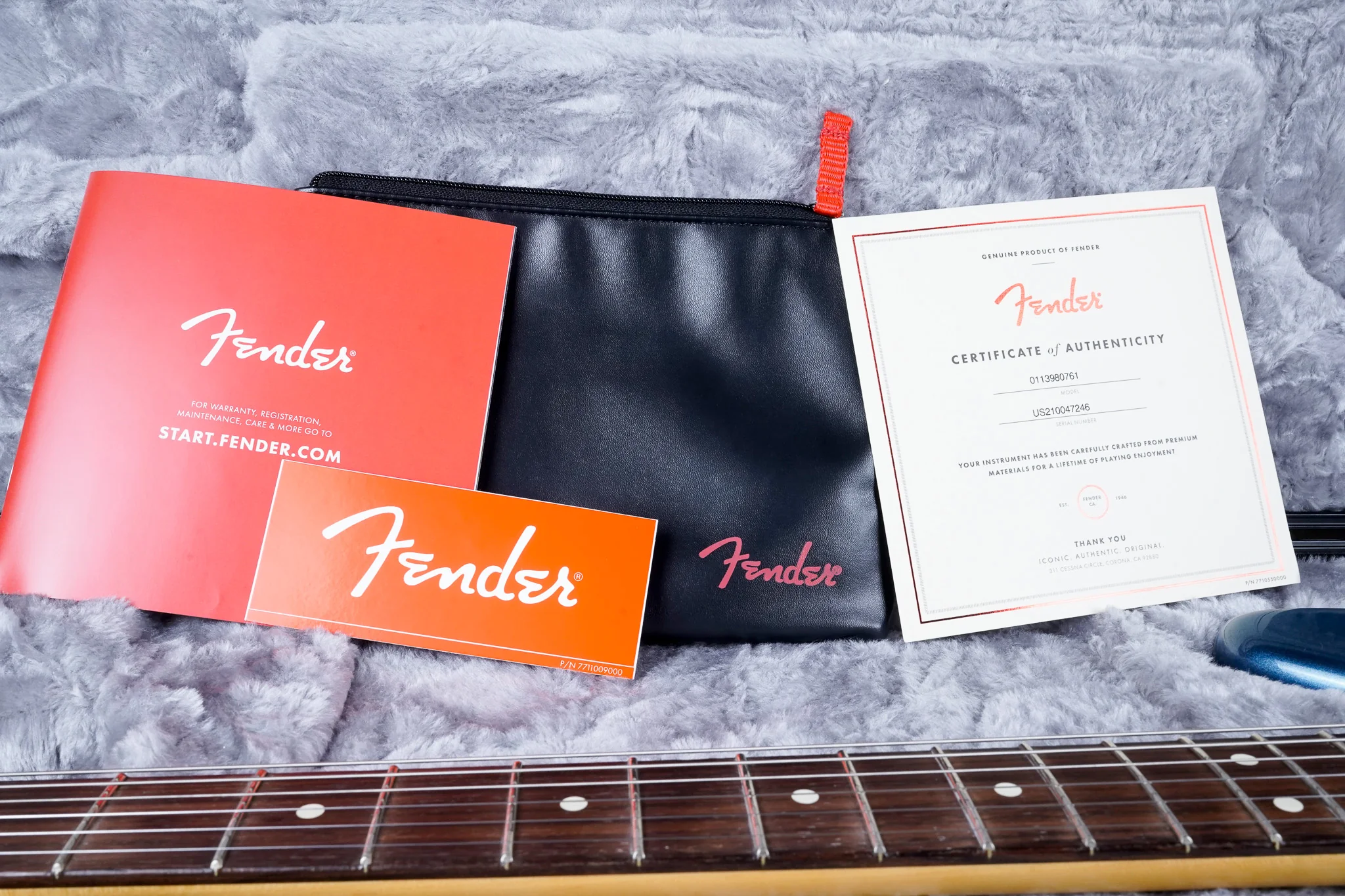 Fender American Professional II Jazzmaster Left-Hand 2021 Dark Night w/ OHSC, Case Candy - Image 2