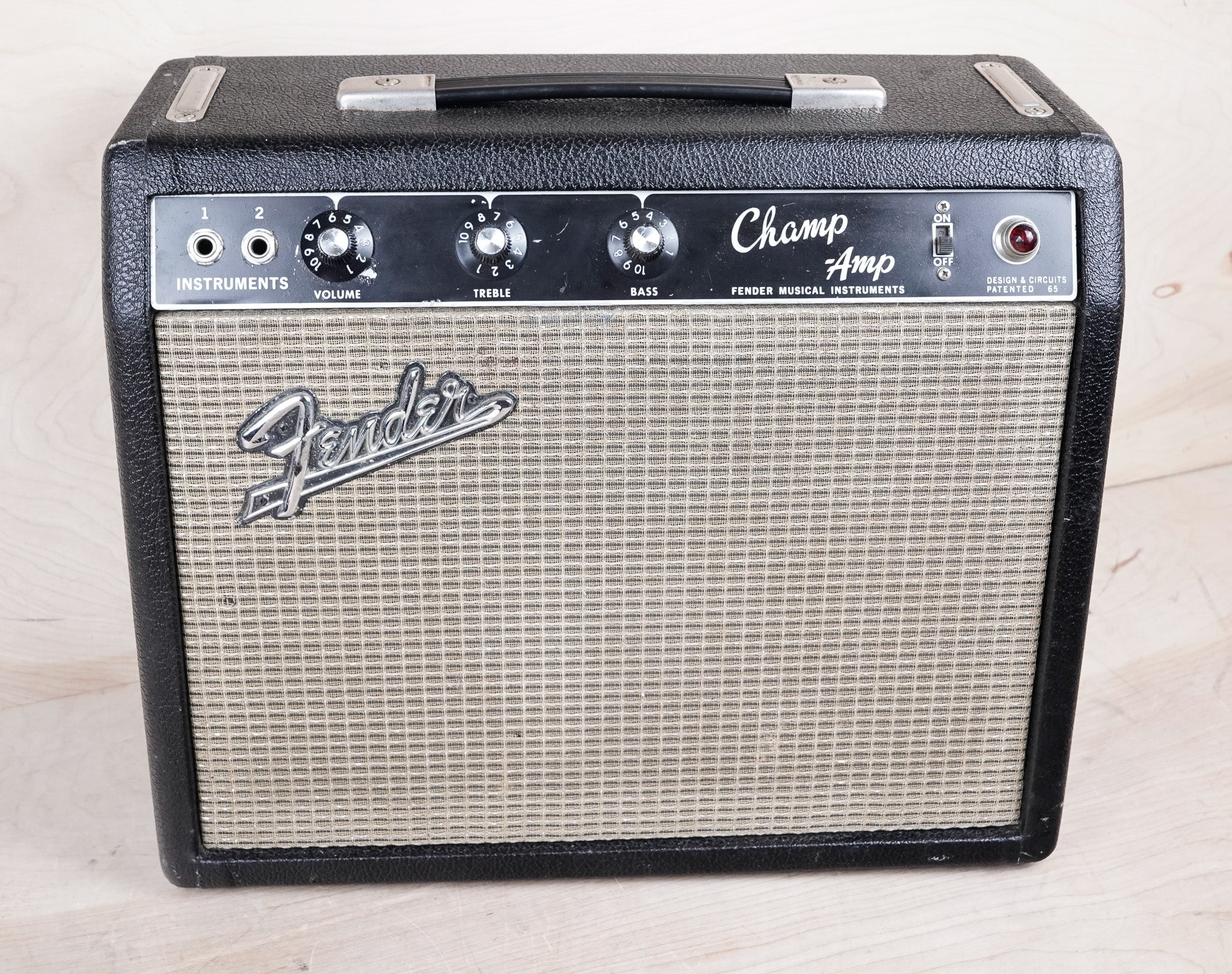 Fender Black Panel Champ 6-Watt 1x8" Guitar Combo 1965 - Image 2
