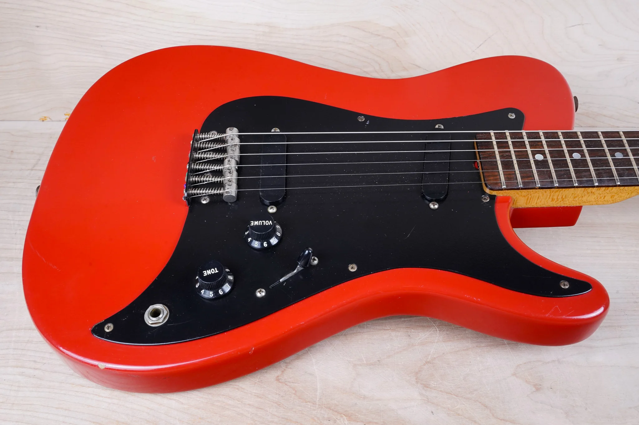 Fender Bullet S-2 1981 Red USA "V" Neck Telecaster Style SS w/ Bag - Image 4