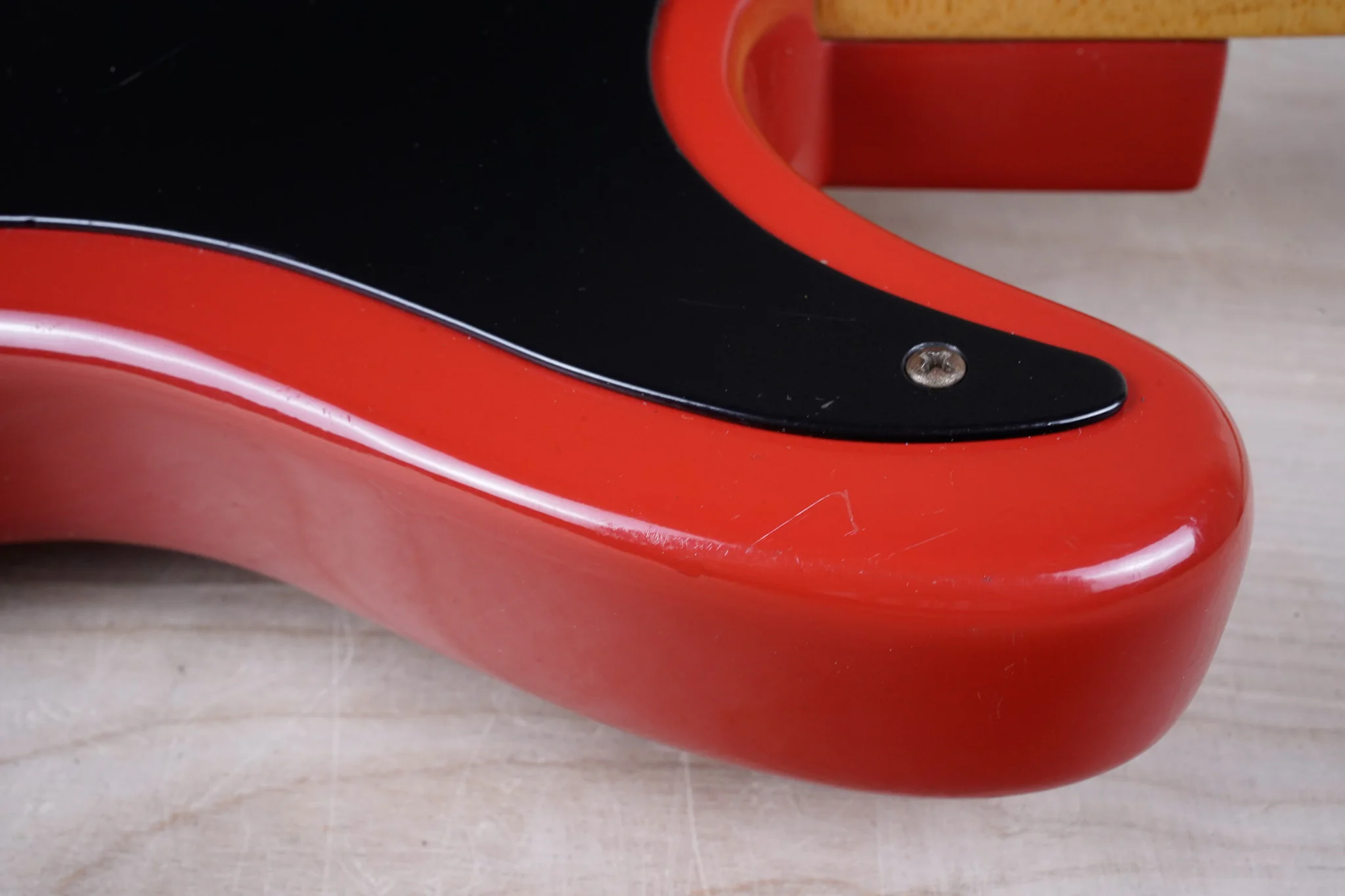 Fender Bullet S-2 1981 Red USA "V" Neck Telecaster Style SS w/ Bag - Image 7