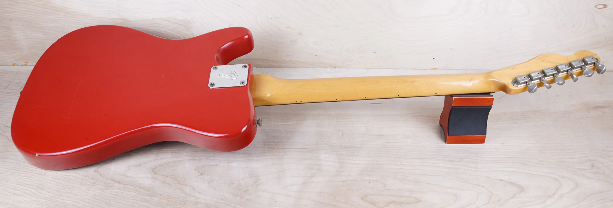 Fender Bullet S-2 1981 Red USA "V" Neck Telecaster Style SS w/ Bag - Image 9