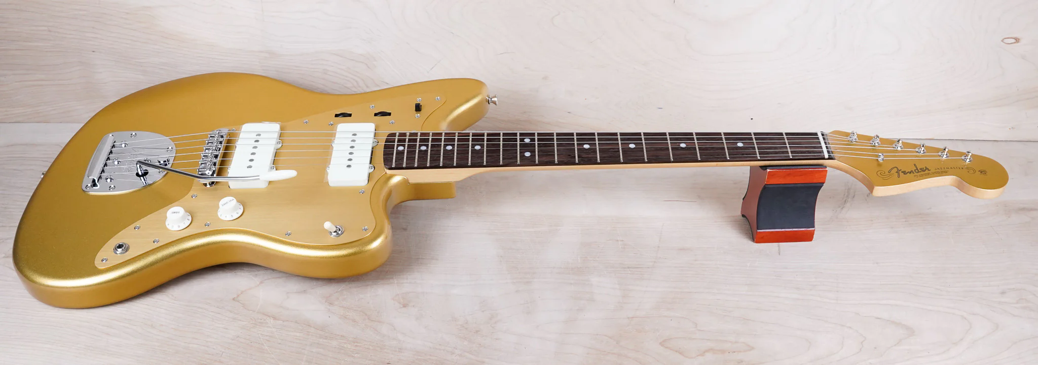 Fender FSR Traditional '60s Jazzmaster MIJ 2025 Mystic Aztec Gold w/ Matching Headstock Japan w/ Bag, Paperwork - Image 3