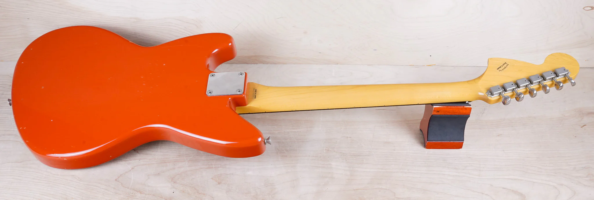 Fender Jag-Stang JT-95EX Kurt Cobain Designed MIJ 1995 Fiesta Red Original Version Fujigen Made in Japan w/ Bag - Image 8