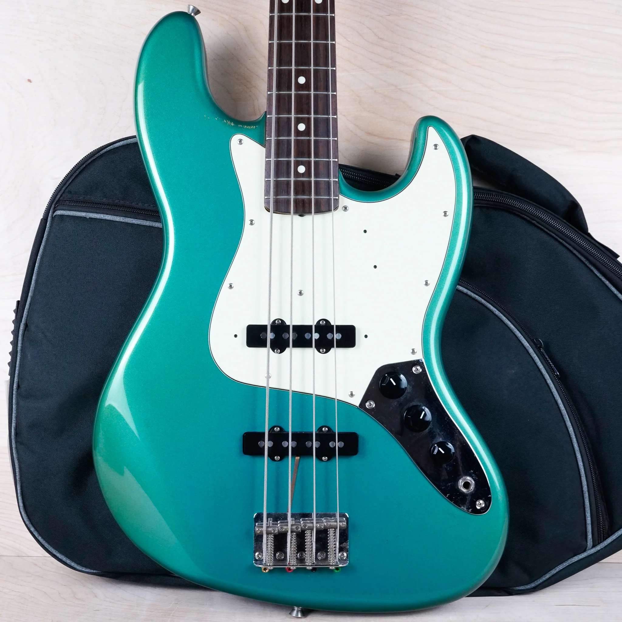 Fender JB-62 Jazz Bass Reissue CIJ 2003 Ocean Turquoise Metallic OTM Japan w/ Bag