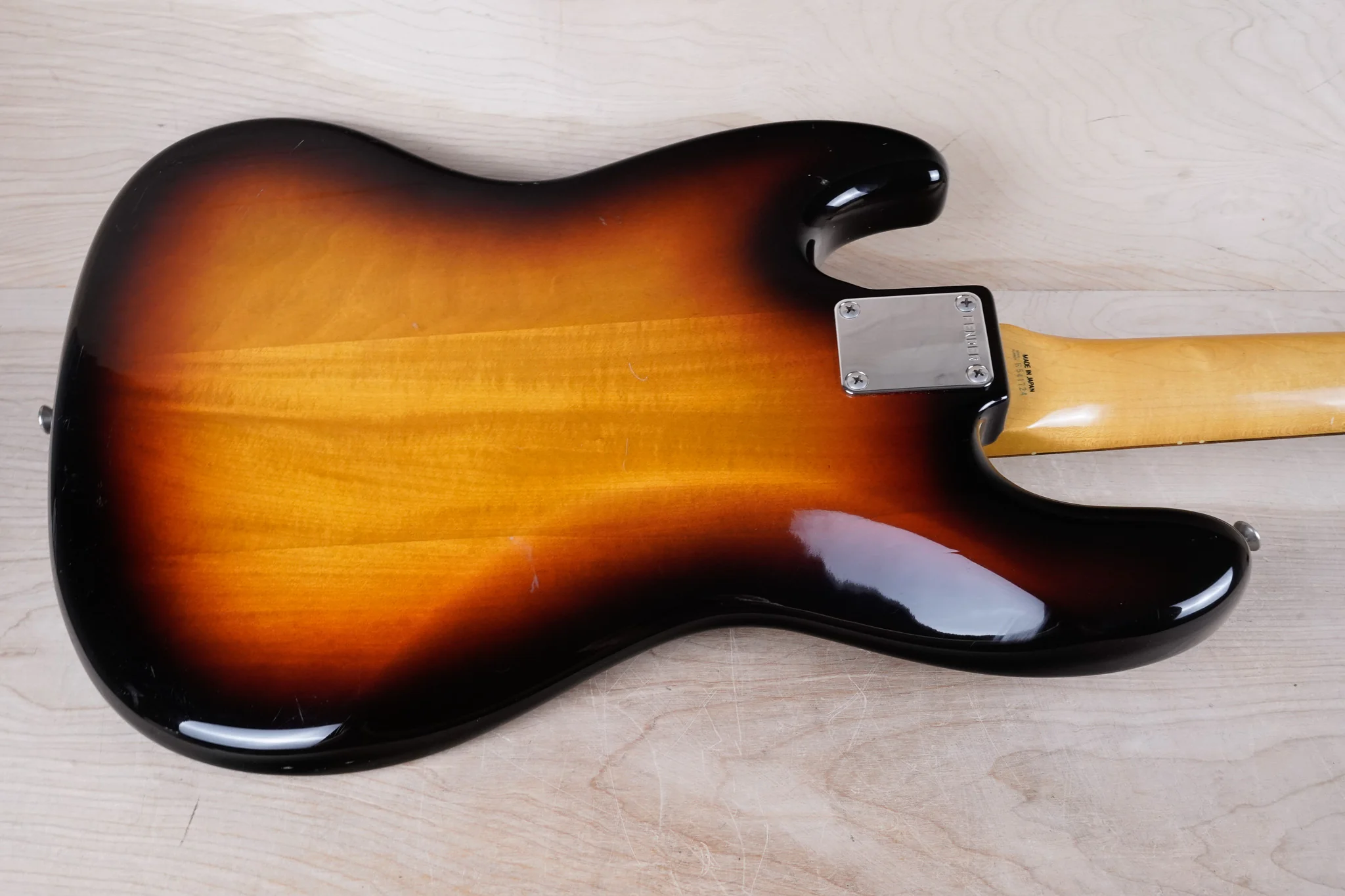 Fender JB-62 Jazz Bass Reissue MIJ 1985 Sunburst Fujigen Vintage Japan E Serial w/ Bag - Image 11