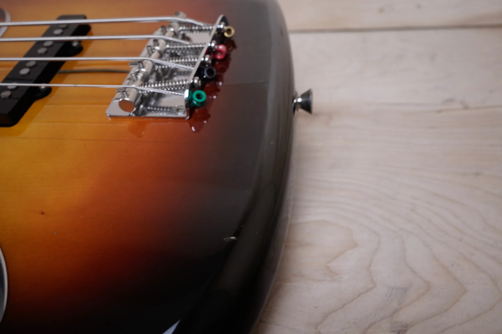 Fender JB-62LH Jazz Bass Reissue MIJ 1990 Sunburst Lefty Handed Lefty Japan w/ Bag - Image 8