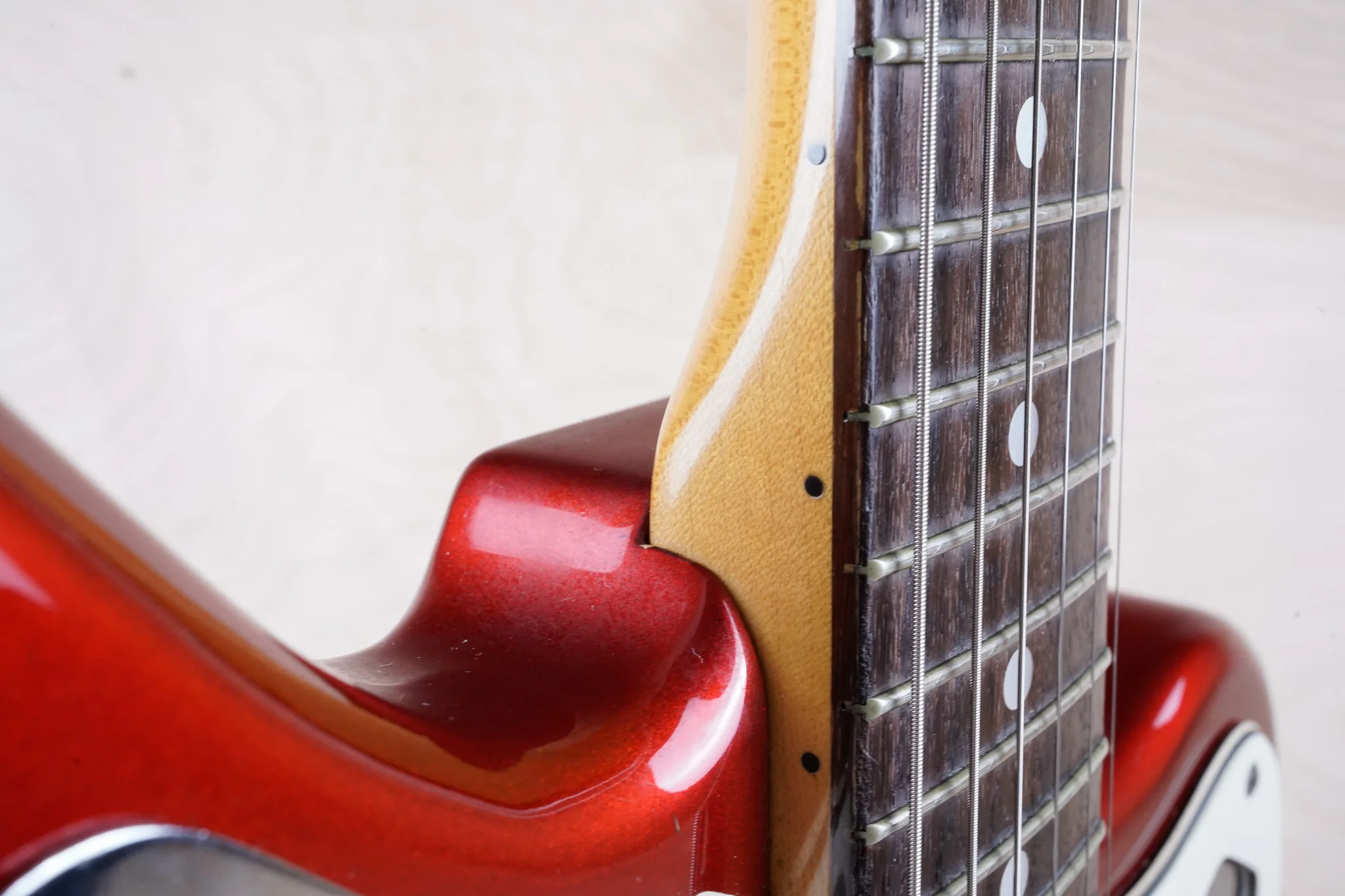 Fender JG-66 Jaguar Reissue CIJ 1997 Candy Apple Red with Matching Headstock Japan w/ Bag - Image 19
