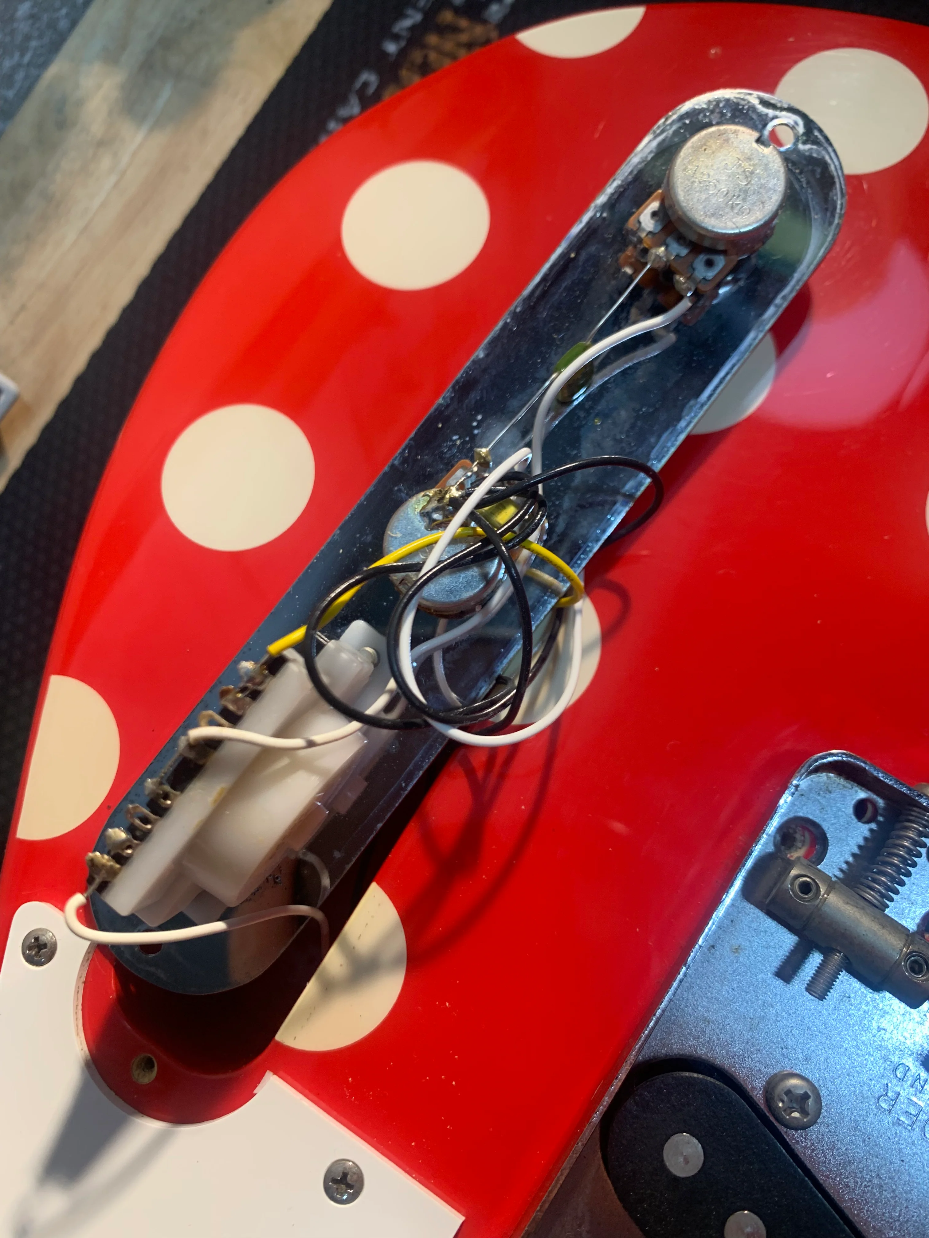 Fender Limited Edition Japan TL-Minnie Mouse Telecaster MIJ 2007 Red and White Polka Dot w/ Bag - Image 26
