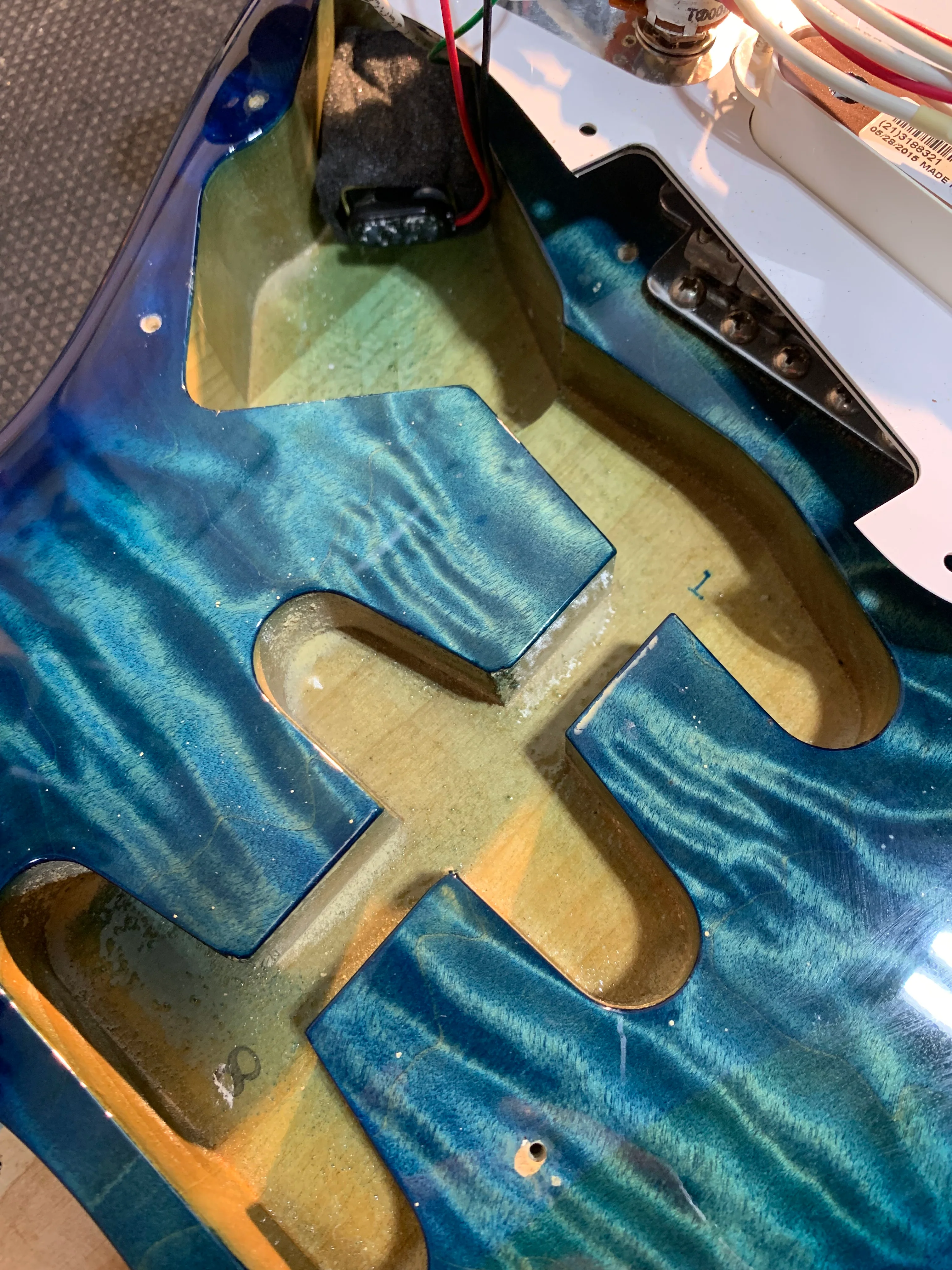 Fender Limited Edition ST-62QT Stratocaster MIJ 2013 Aqua Blue Quilt Top Japan w/ Bag - Image 23