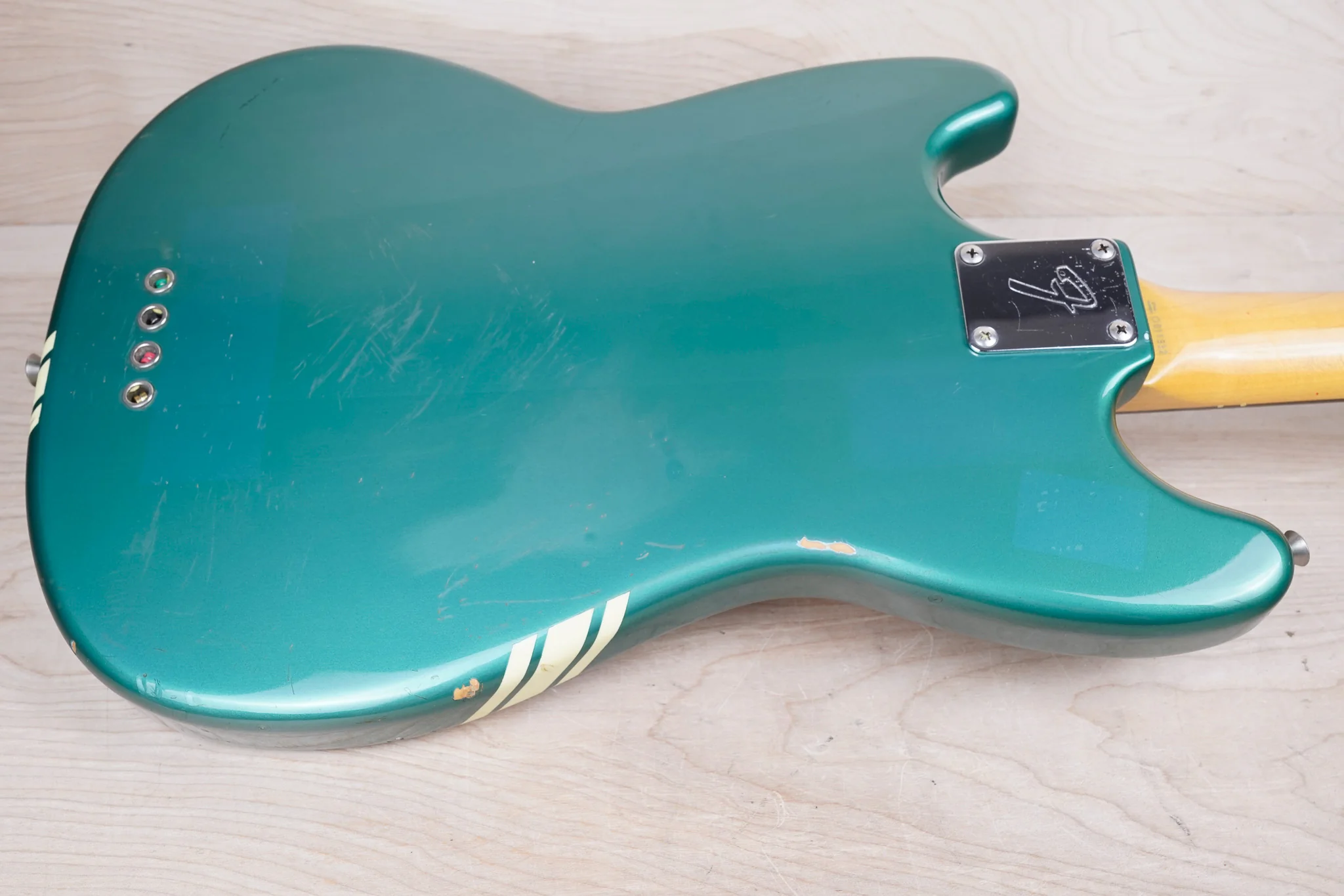 Fender MB-SD/CO Competition Mustang Bass Reissue CIJ 1997 Ocean Turquoise Metallic Japan w/ Bag - Image 11
