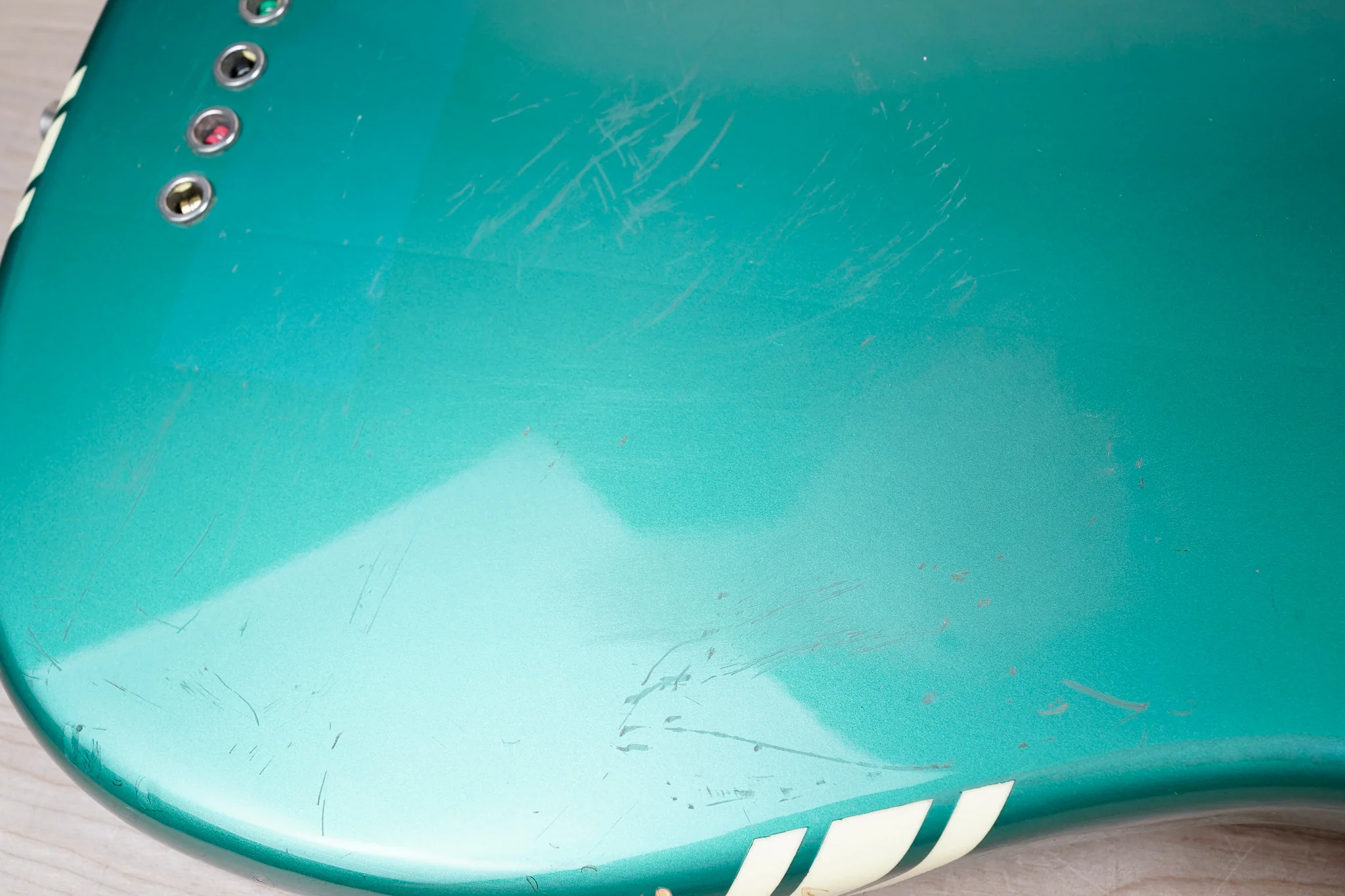 Fender MB-SD/CO Competition Mustang Bass Reissue CIJ 1997 Ocean Turquoise Metallic Japan w/ Bag - Image 15