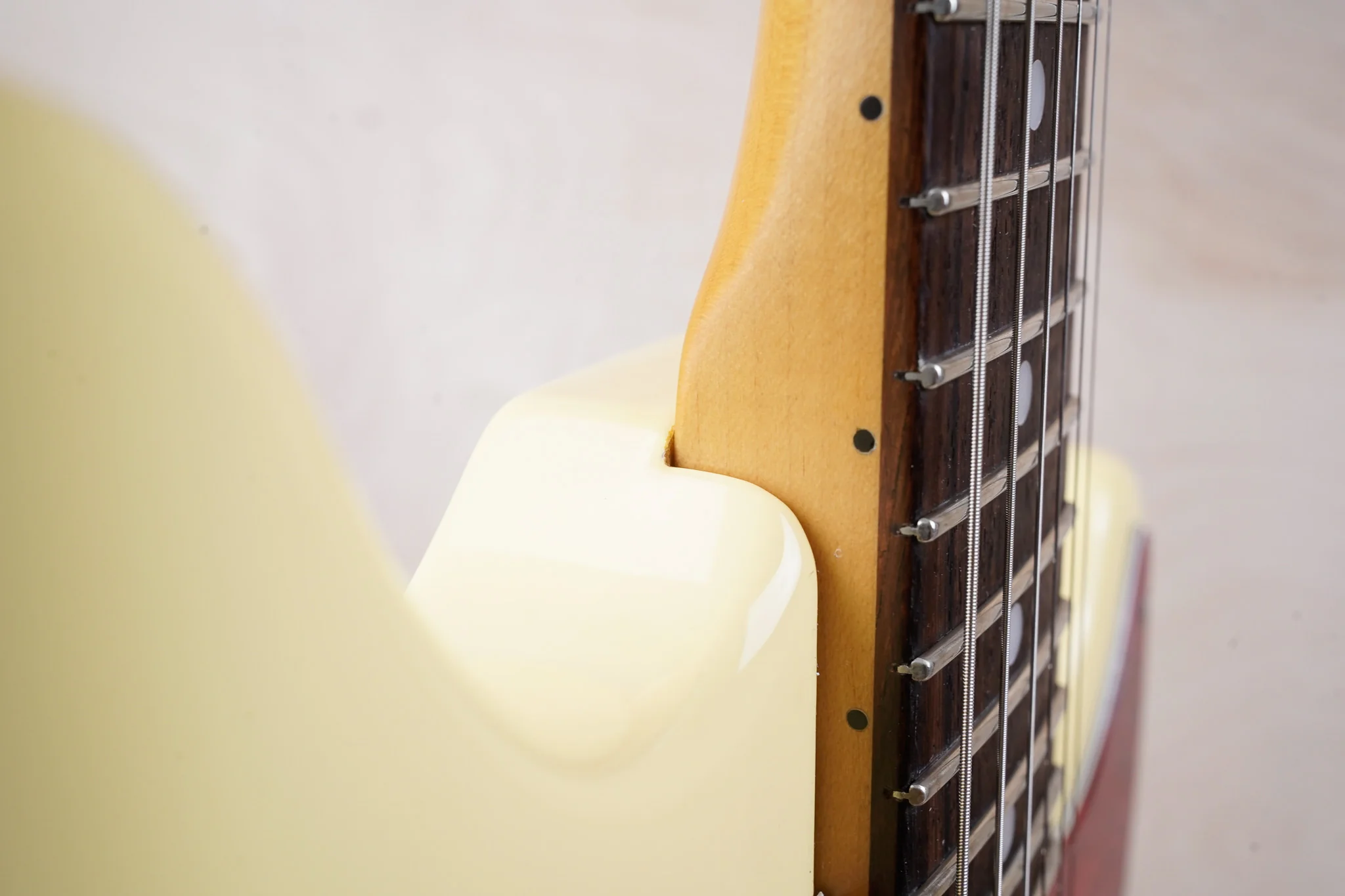 Fender MG-69 Mustang Reissue CIJ 1997 Yellow White Crafted in Japan w/ Bag - Image 16