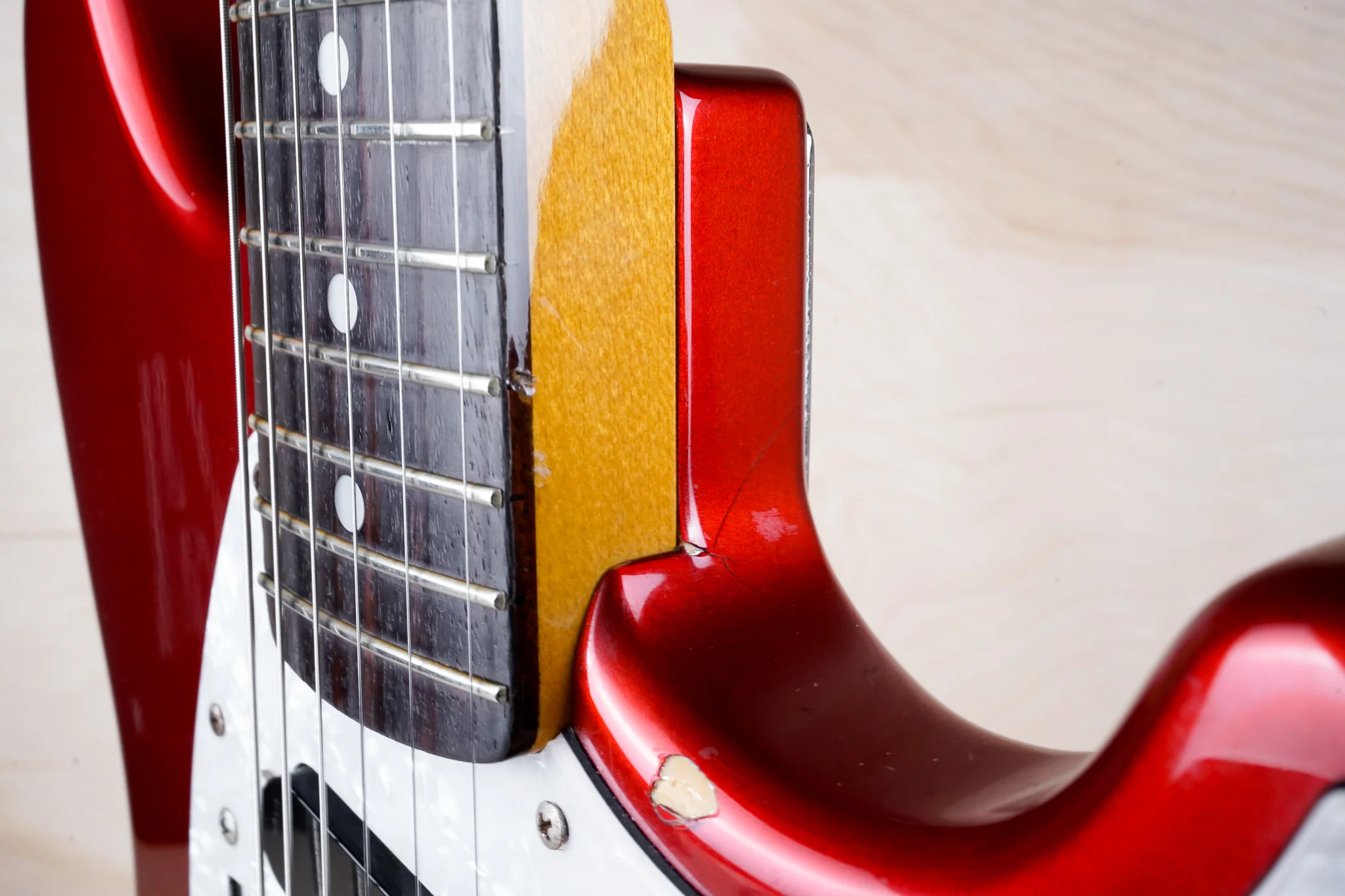Fender MG-69 Mustang Reissue MIJ 2010 Candy Apple Red w/ Matching Headstock Japan w/ Bag - Image 20