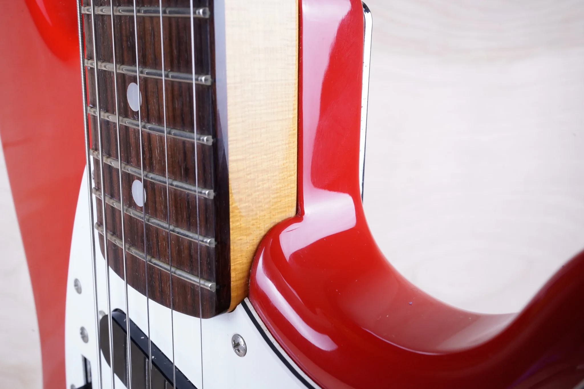 Fender MG-69 Mustang Reissue MIJ 2010 Red Matching Headstock Japan w/ Bag - Image 14