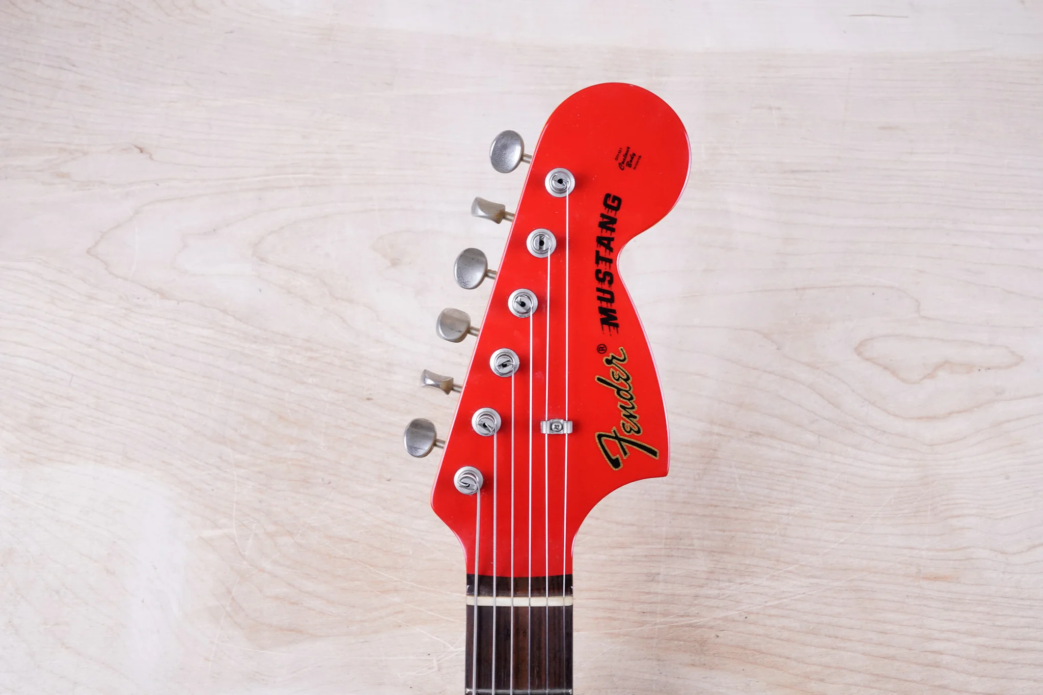 Fender MG-69 Mustang Reissue MIJ 2010 Red Matching Headstock Japan w/ Bag - Image 16