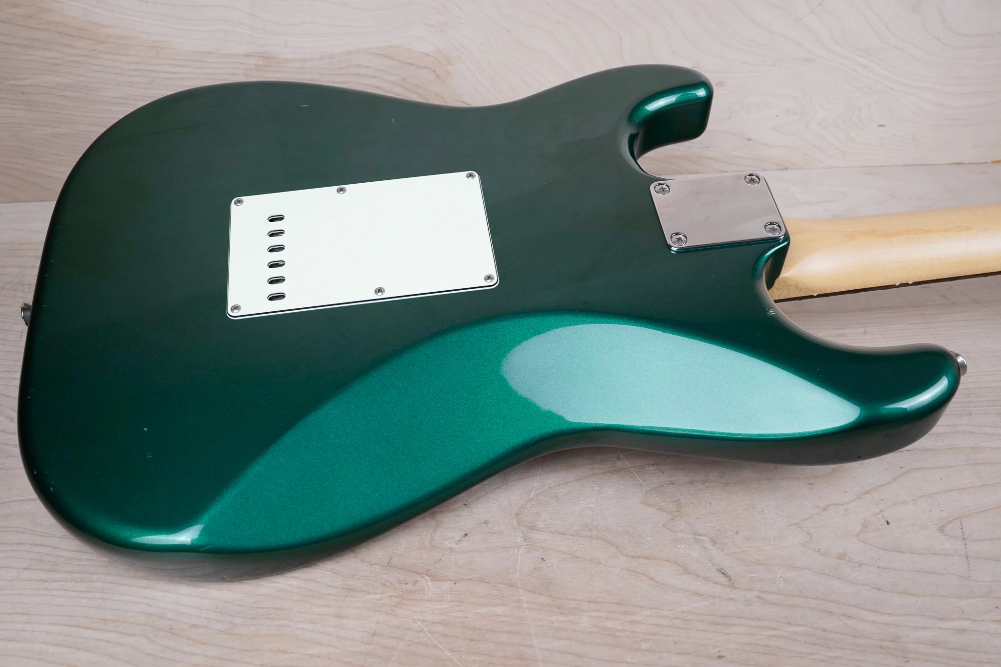 Fender MIJ Hybrid '60s Stratocaster 2017 Sherwood Green Metallic Made in Japan w/ Bag - Image 12