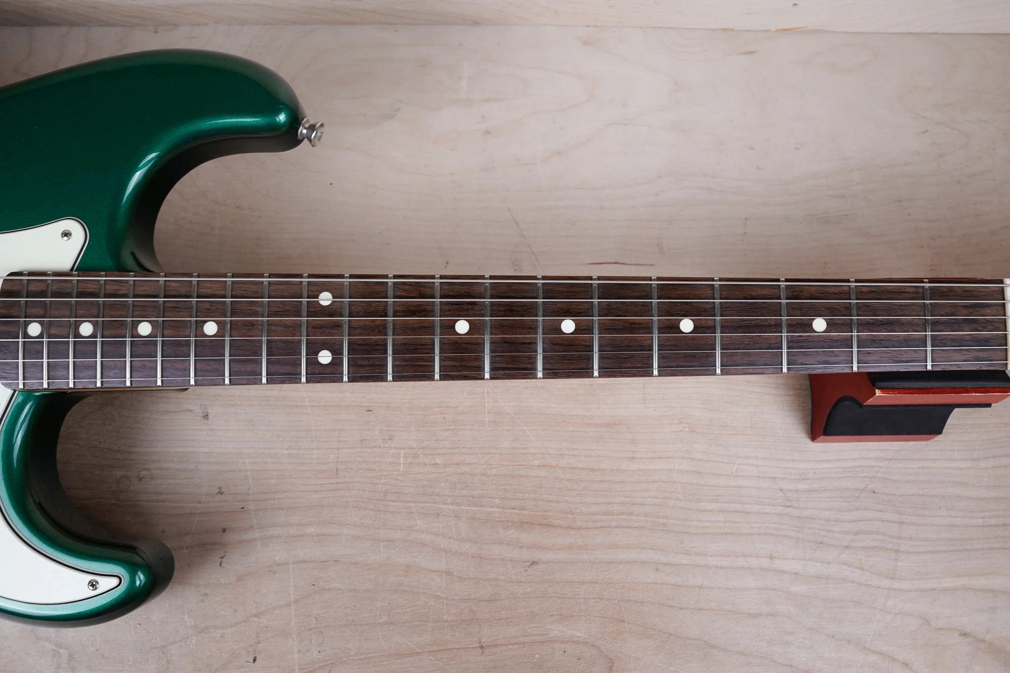 Fender MIJ Hybrid '60s Stratocaster 2017 Sherwood Green Metallic Made in Japan w/ Bag - Image 5
