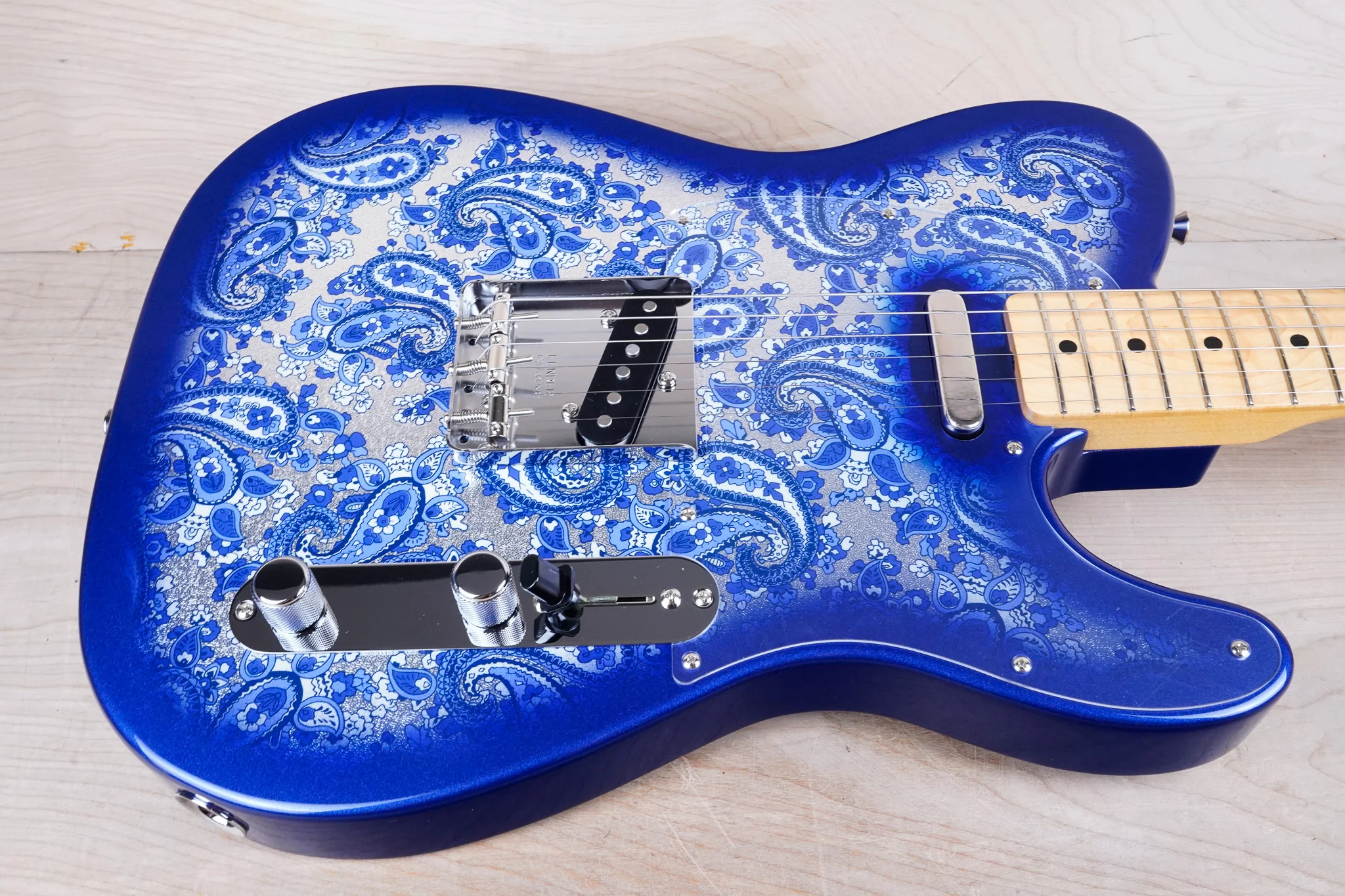 Fender MIJ Limited Edition Paisley Telecaster 2025 Indigo Paisley Japan w/ Bag - Image 4
