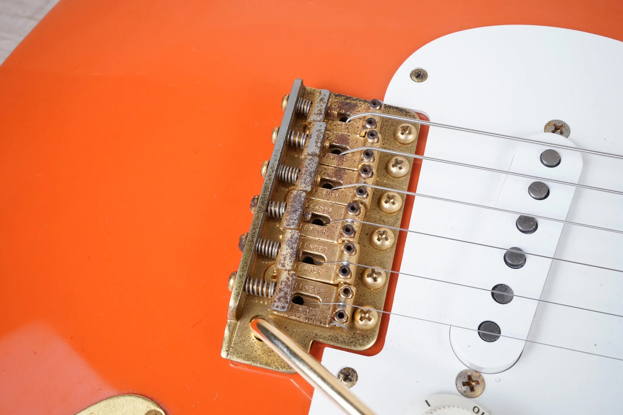 Fender Order Made ST-57 Stratocaster Reissue MIJ 1992 Fiesta Red USA Texas Special PUs  w/ Bag - Image 8