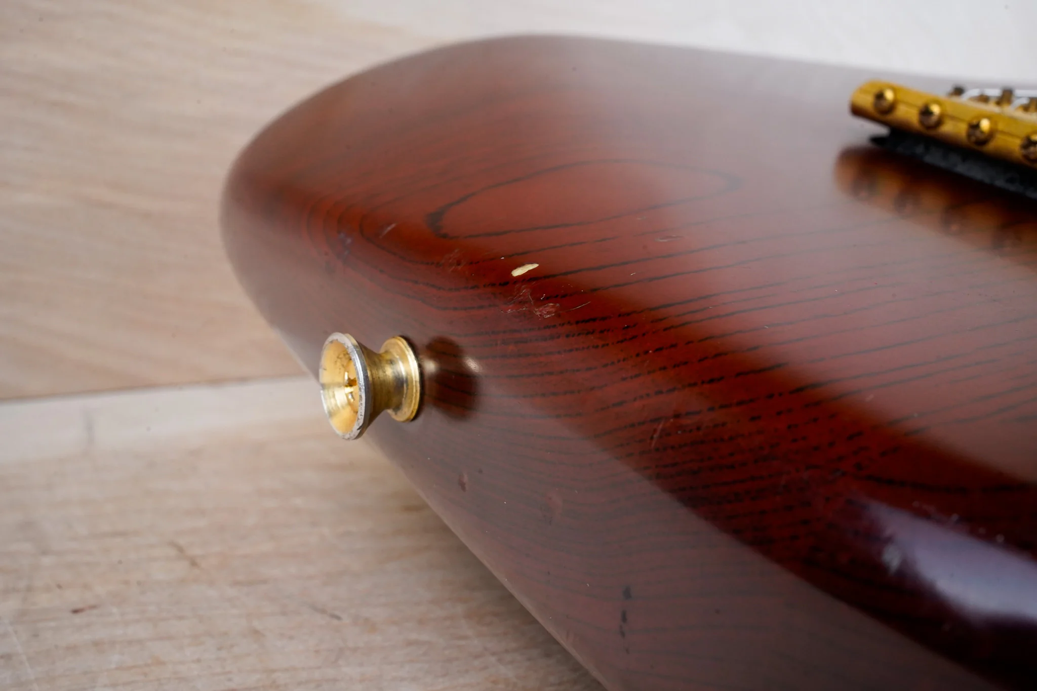 Fender Order Made ST-62 Stratocaster Reissue MIJ 1993 Satin Transparent Walnut Fujigen w/ Bag - Image 9