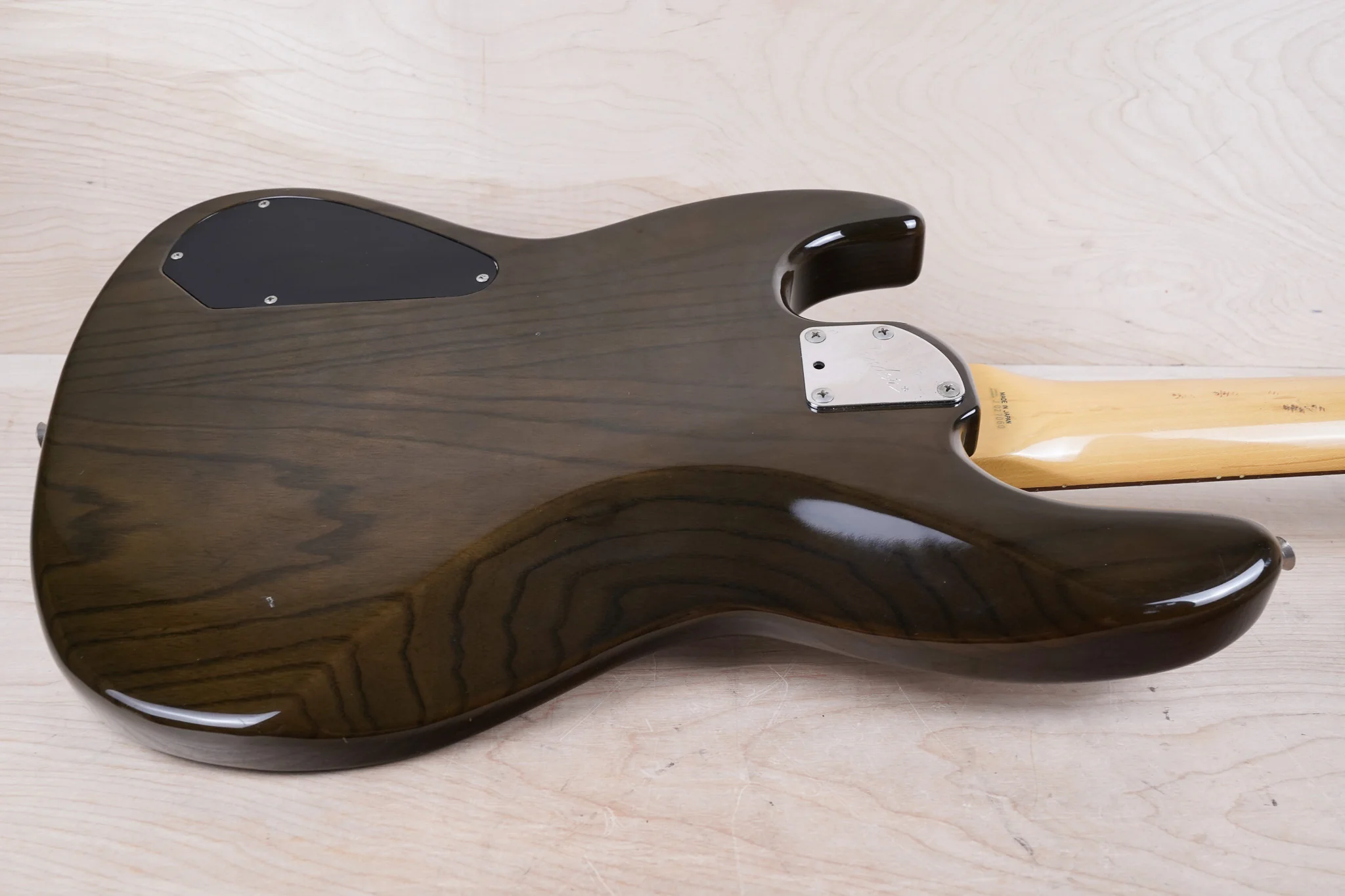 Fender Pro Feel JBR-80R Jazz Bass MIJ 1990 See-Through Black Made in Japan Fujigen w/ Bag - Image 10
