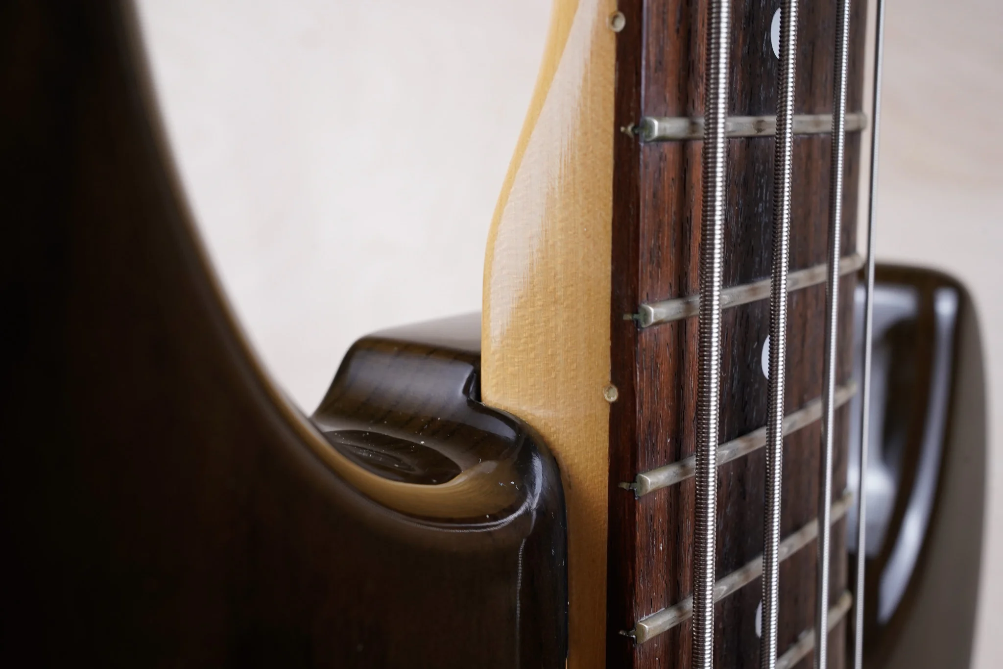 Fender Pro Feel JBR-80R Jazz Bass MIJ 1990 See-Through Black Made in Japan Fujigen w/ Bag - Image 18